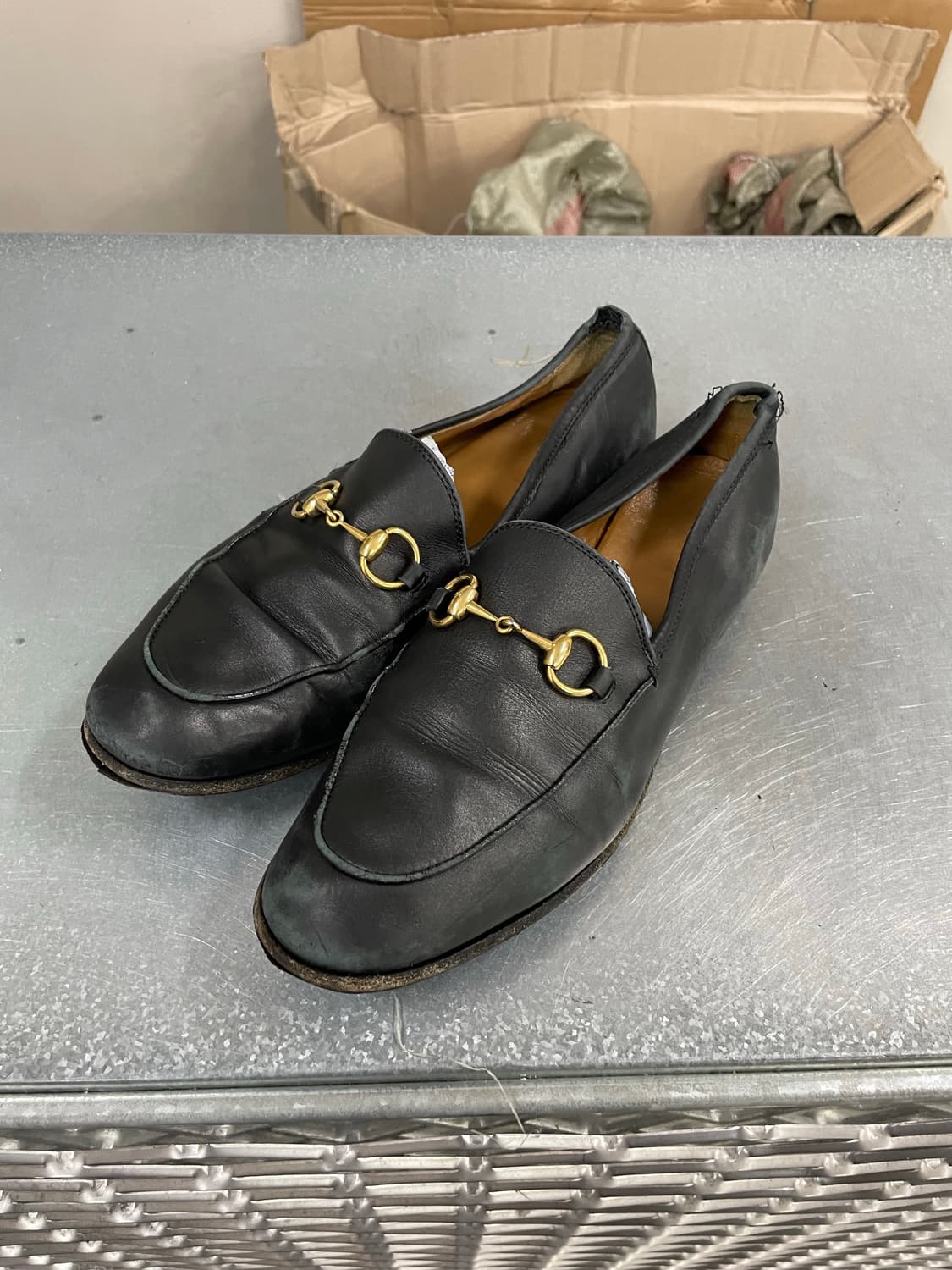 구찌 조던 레더 로퍼 EU37 상품이미지2