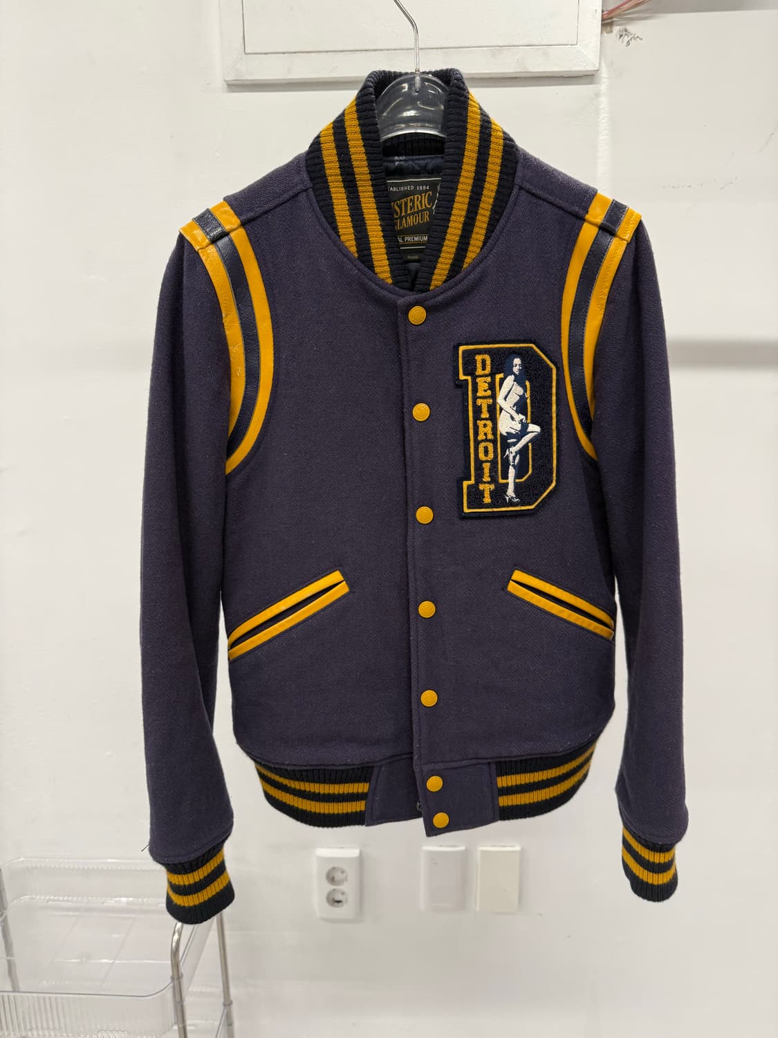 Hysterie glamour varsity jacket purple 상품이미지1