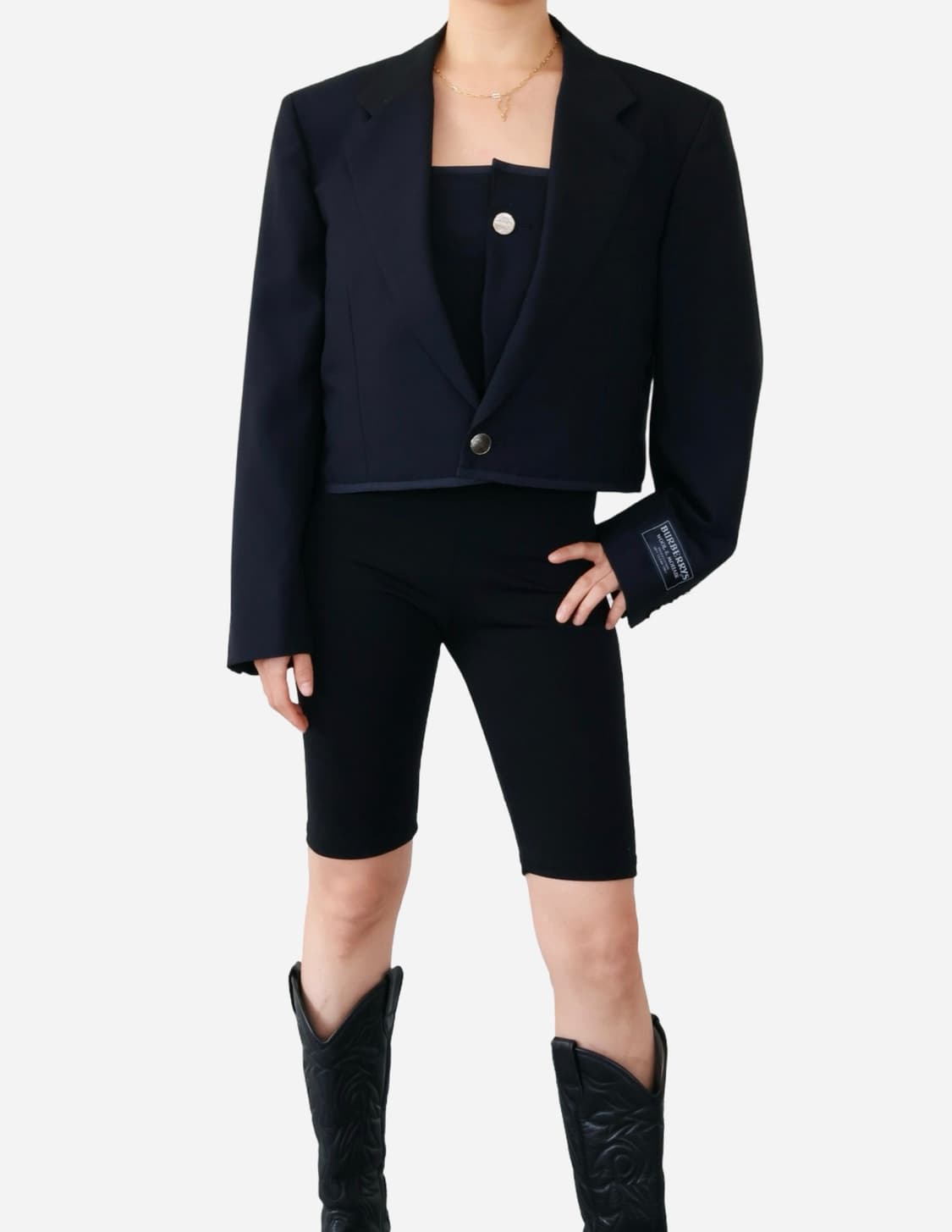 Burberry Wool Cropped Blazer & Bustier 상품이미지2