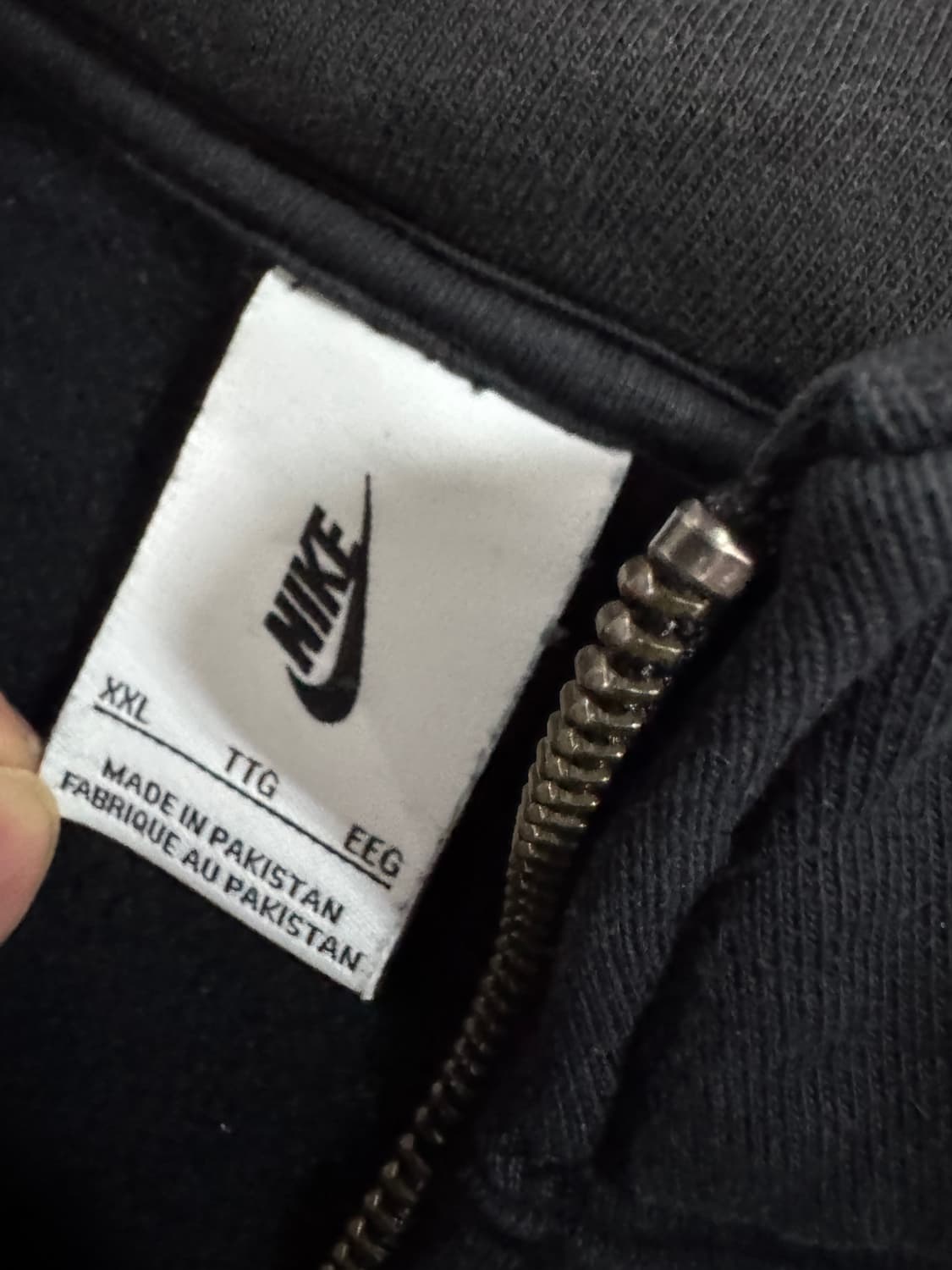 나이키 솔로 스우시 오버핏 반집업 기모 맨투맨 2X 상품이미지3