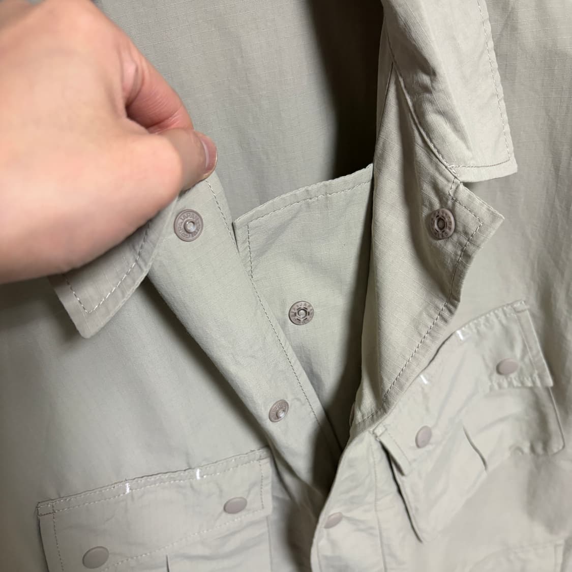 유니폼브릿지 립스탑 나일론 정글퍼티그 자켓 / 라이트그레이, XL 상품이미지7