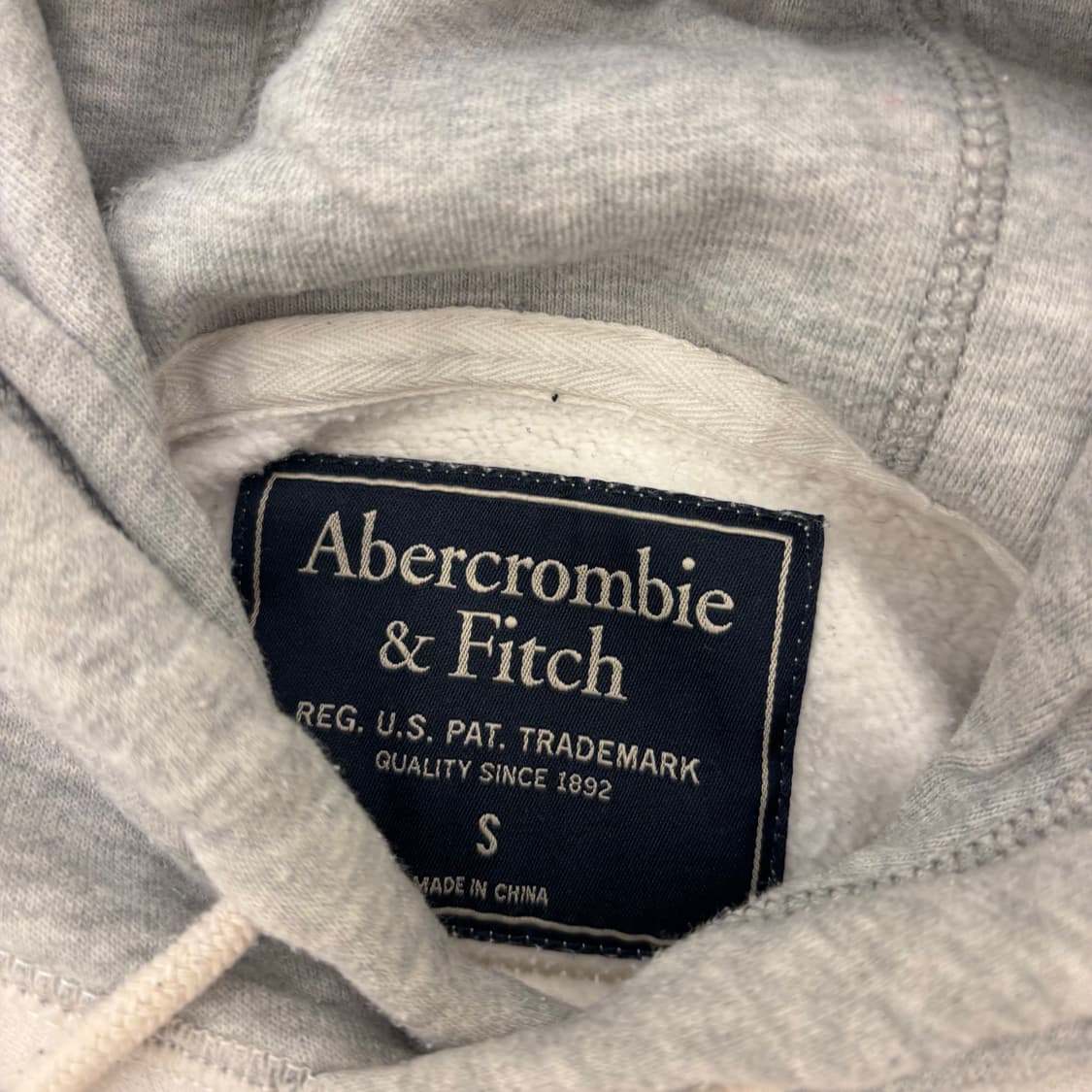 아베크롬비 투톤 빅로고 후드티 상품이미지3