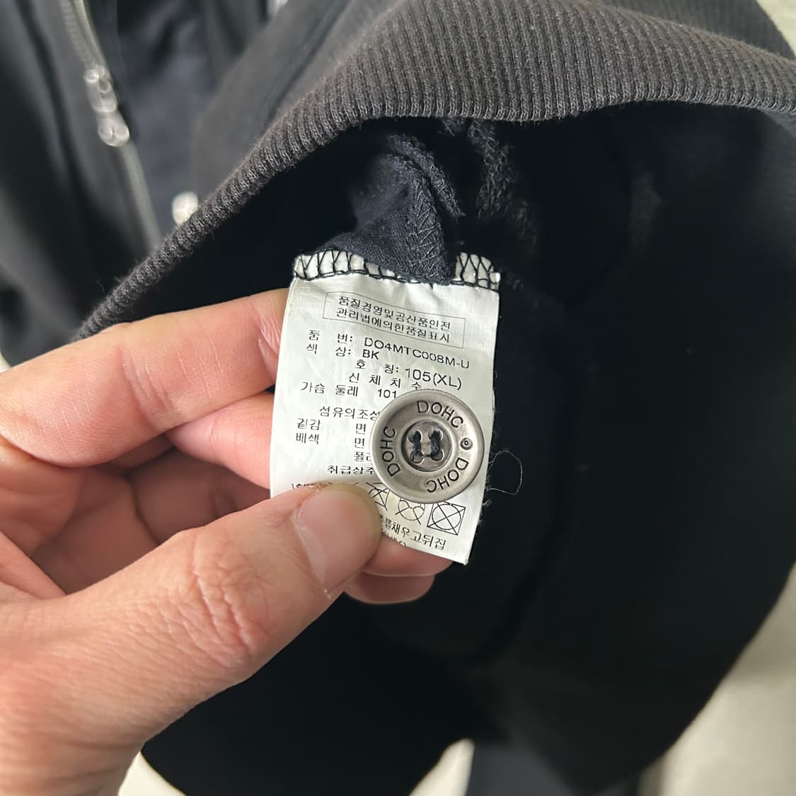 (XL) DOHC y2k 블랙 후드집업 상품이미지8