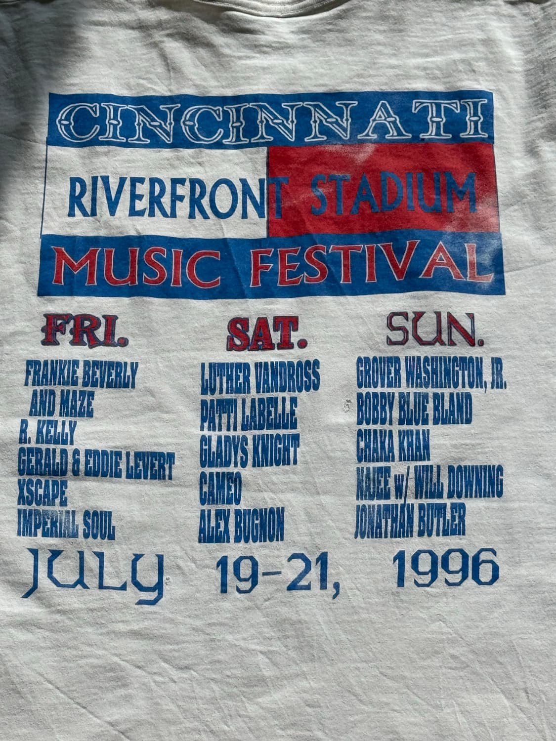 1996 Cincinnati Superfest vintage tee 상품이미지4