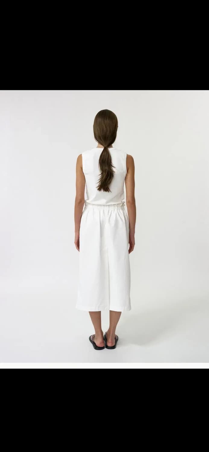 낫띵리튼 Shirring band cotton skirt (White) 상품이미지3