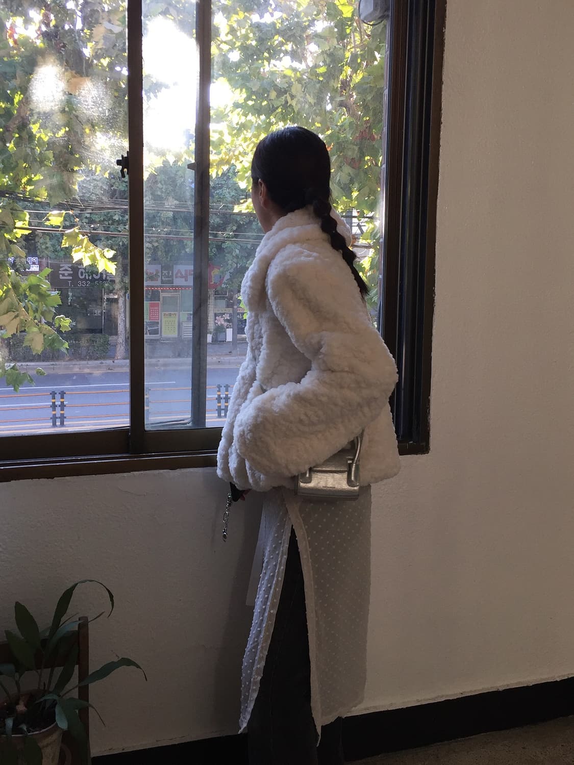 아이보리 퍼자켓 상품이미지3