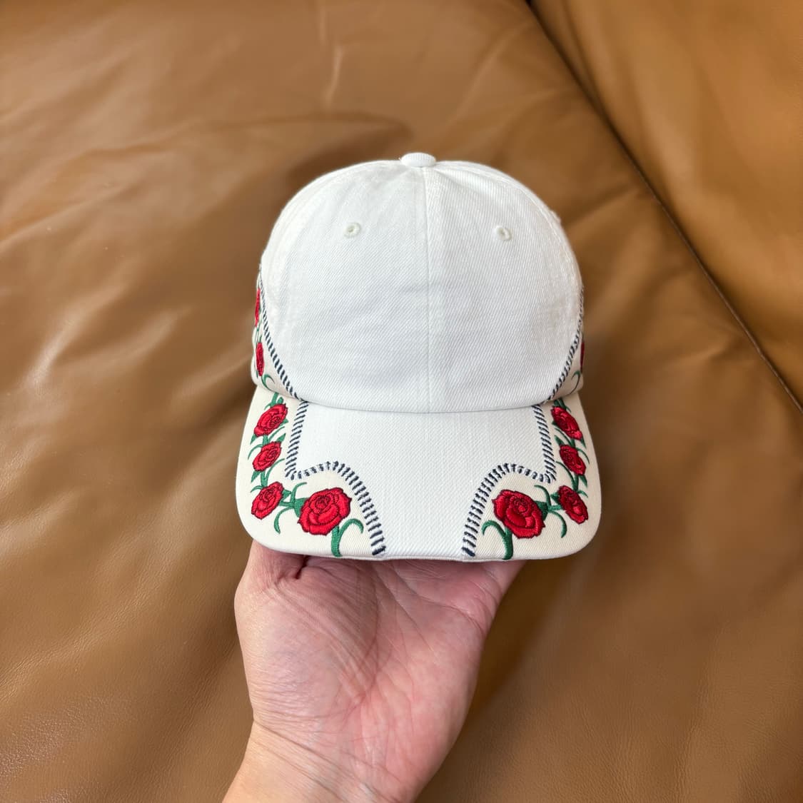Supreme 슈프림 로즈 화이트 6패널 볼캡 모자 Roses White 상품이미지2