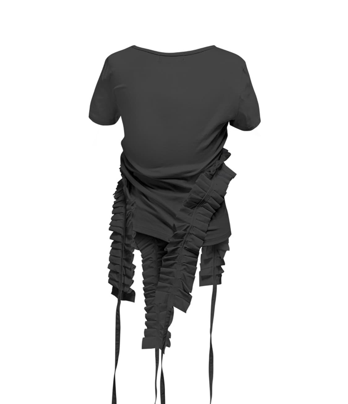 정도 jungdo pleats raive top black 상품이미지2