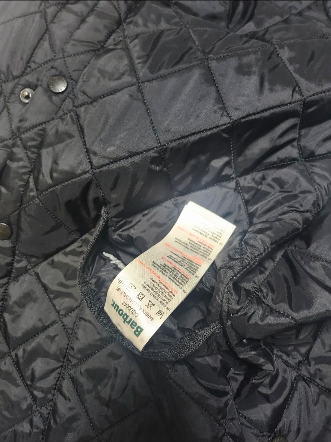 Barbour의 블랙 퀼팅 자켓 상품이미지8