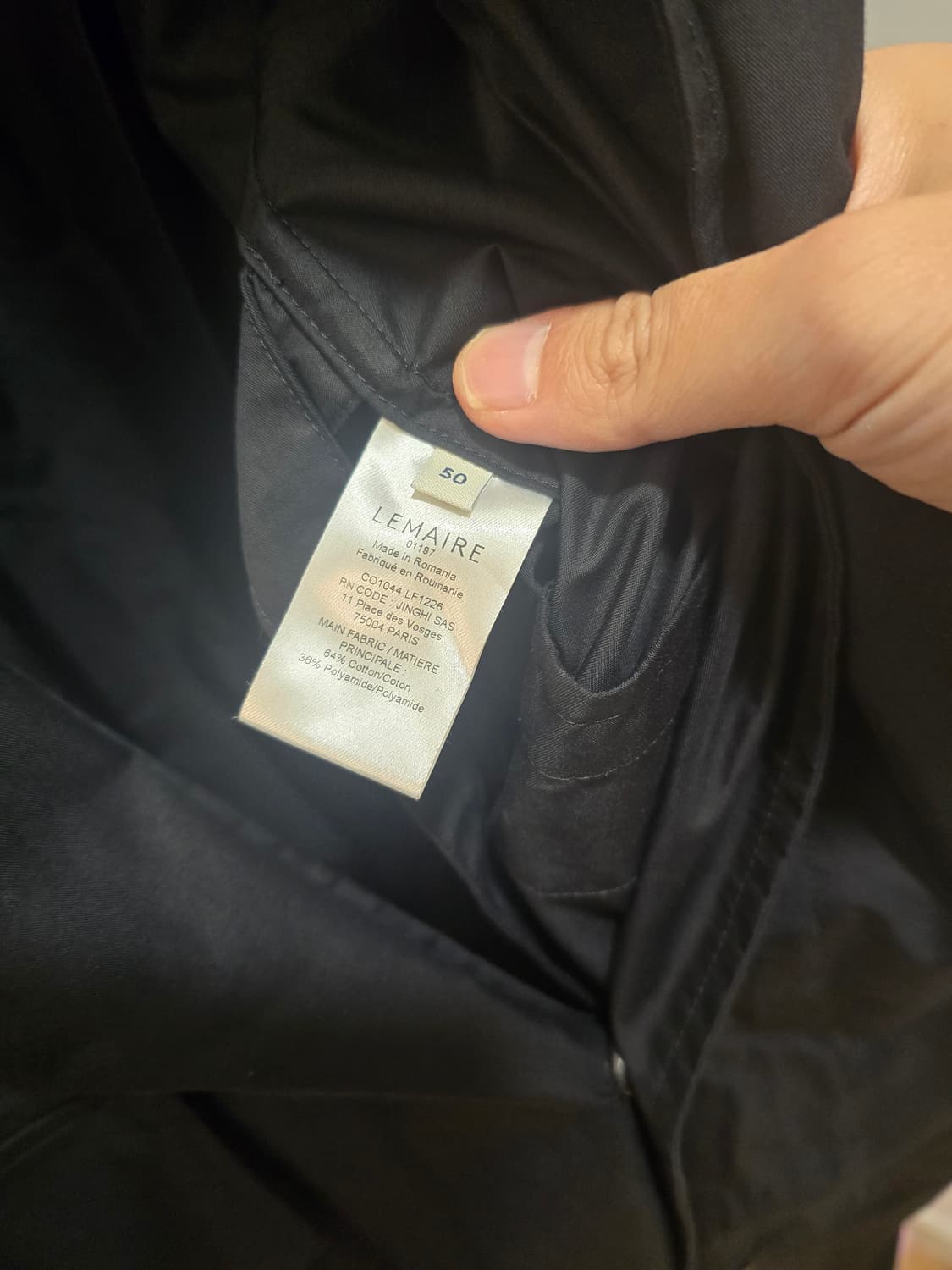 르메르 롱 wr 파카 50 블랙 상품이미지5