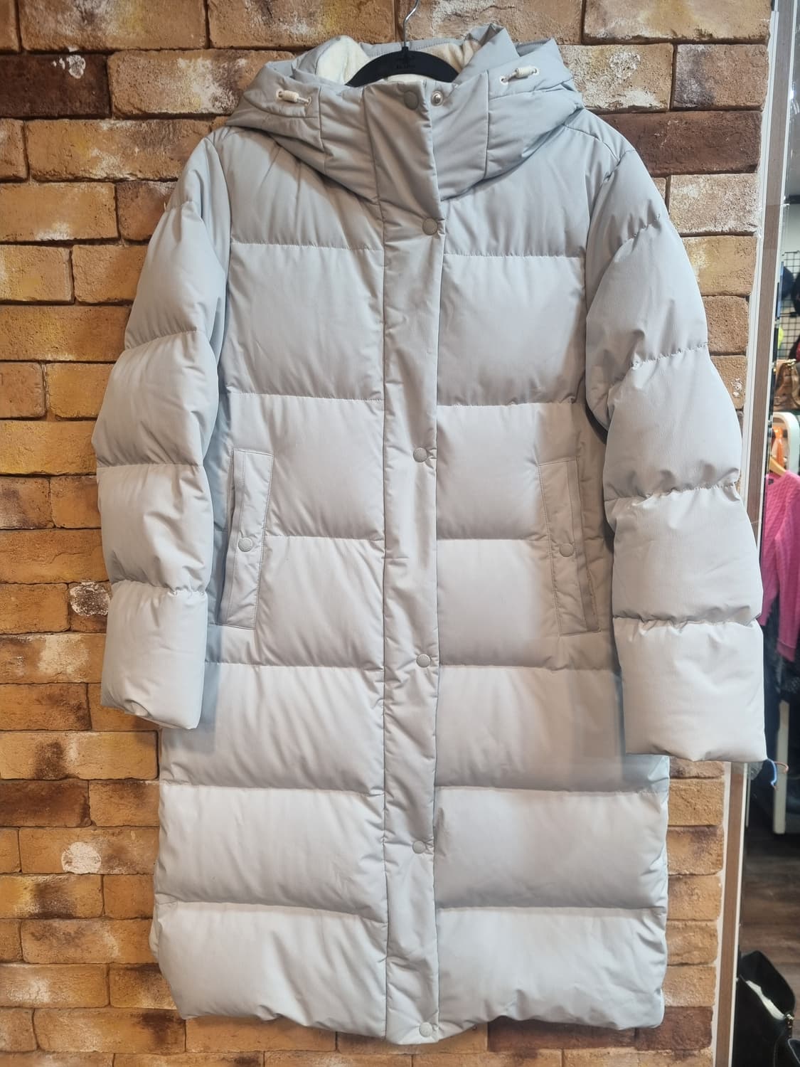 상태최상)The Super Air 롱패딩 라이트 그레이 색상 상품이미지1