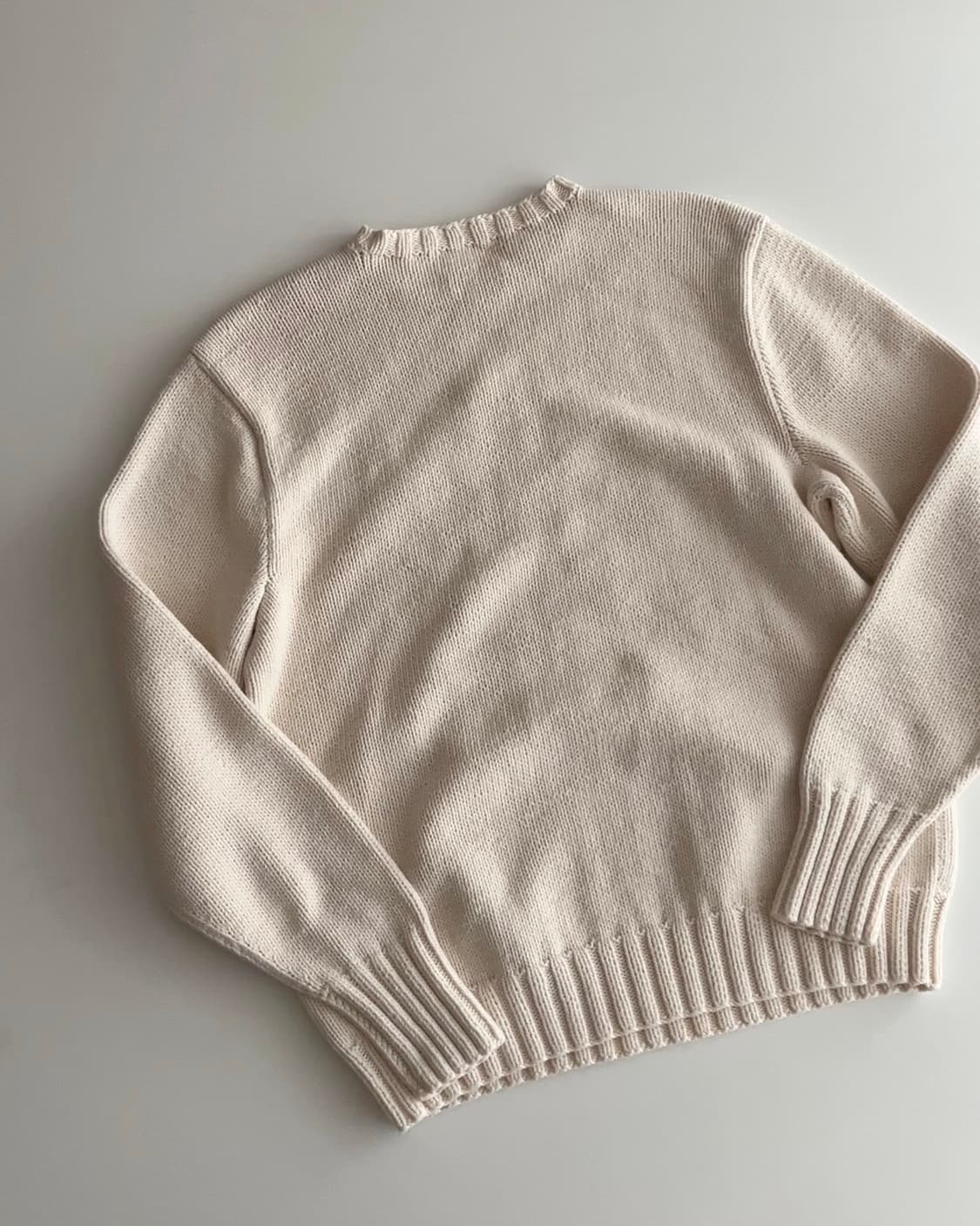 90s 폴로 랄프로렌 싯다운 베어 니트 100  상품이미지7