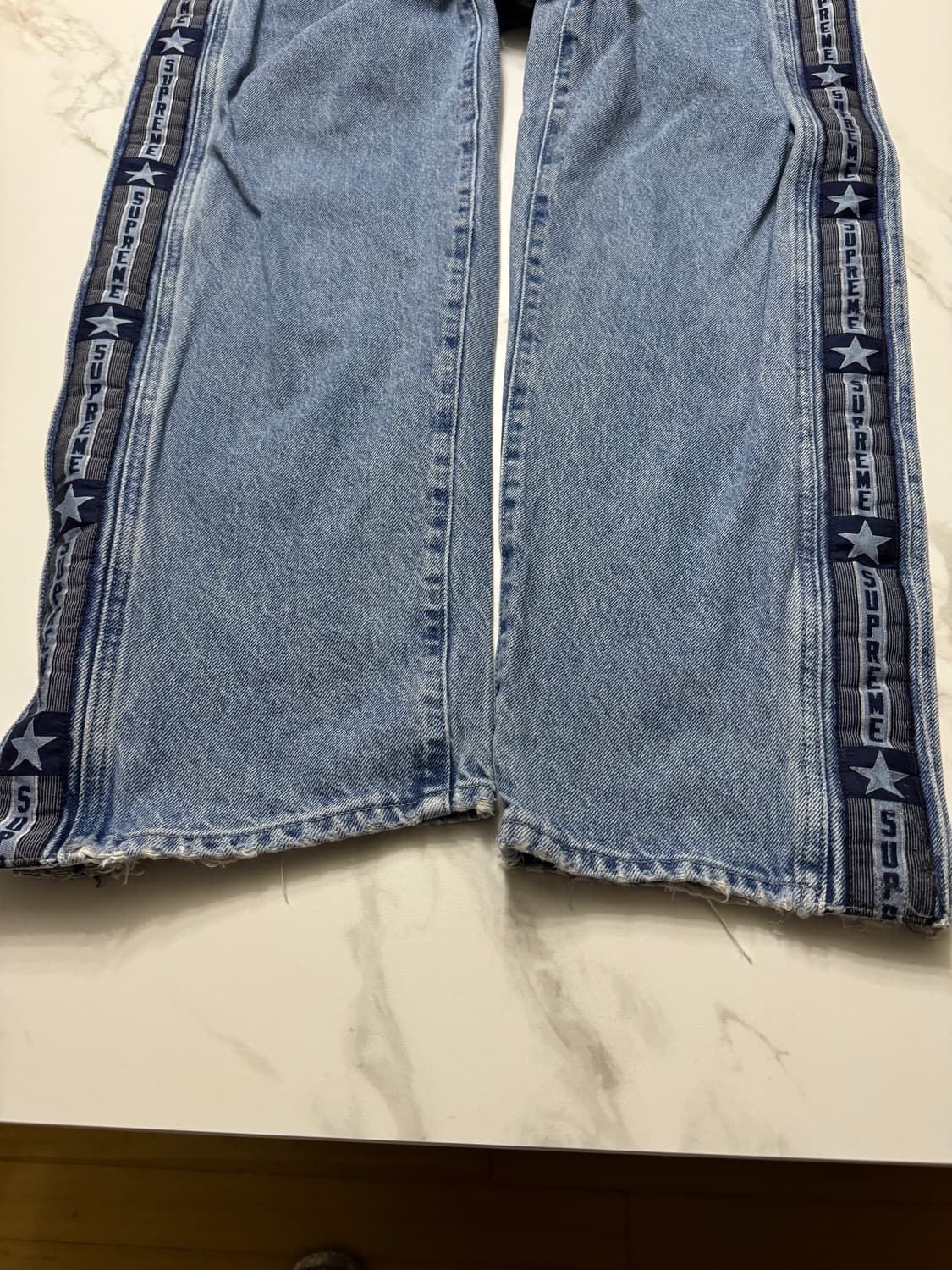 [30]슈프림 스냅오프 배기 진 워시드 블루 23FW 상품이미지7