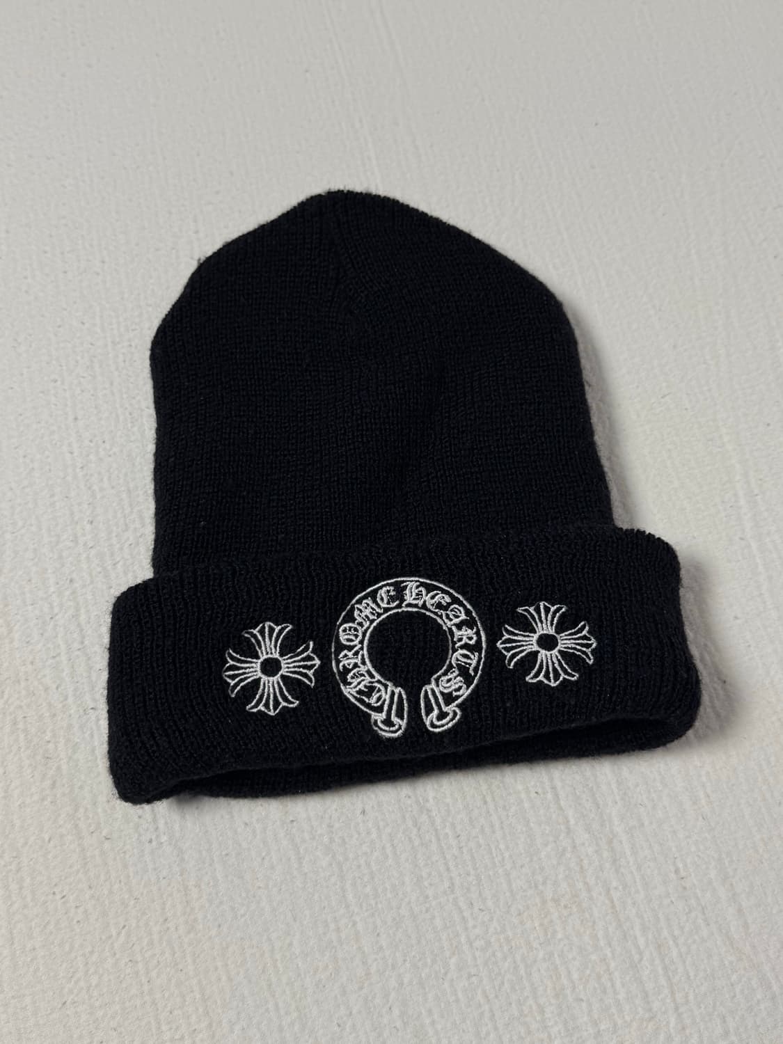 [OS] Chrome Hearts 크롬하츠 홀스슈 울 비니 블랙 상품이미지2