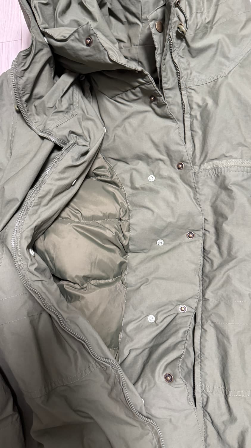 새상품 ) 피쉬테일 야상 패딩 카키 L사이즈 상품이미지4