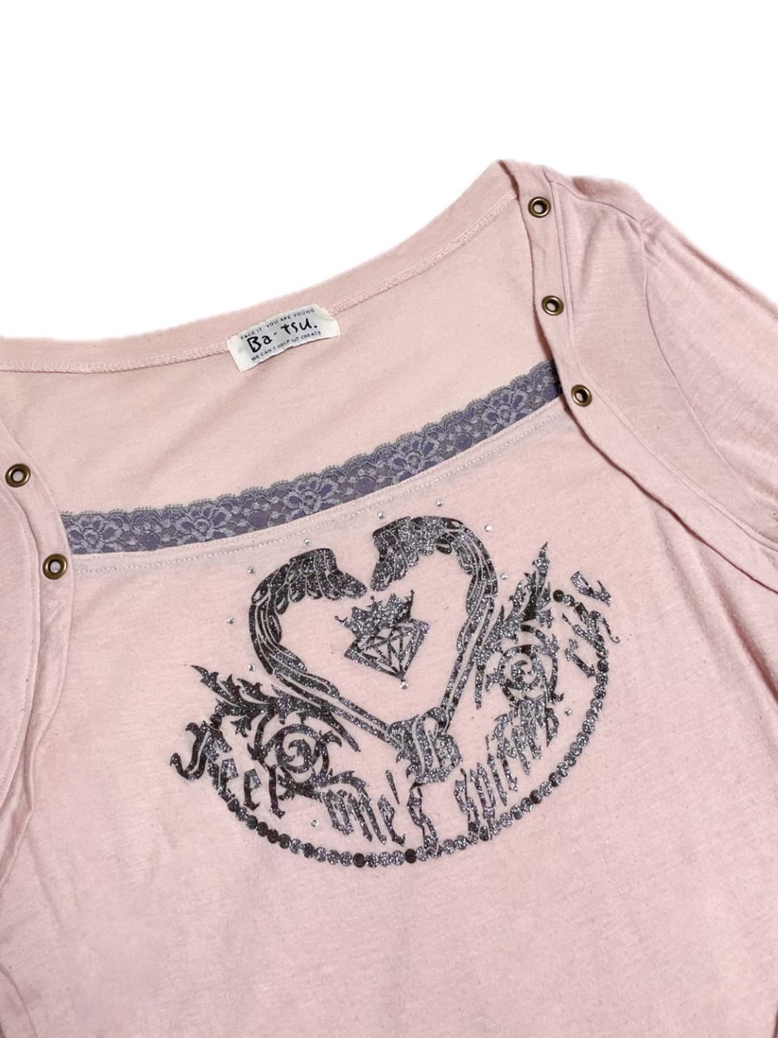 펑크 갸루 y2k 롱 슬리브 슬립 오네갸루 히메갸루 상품이미지2