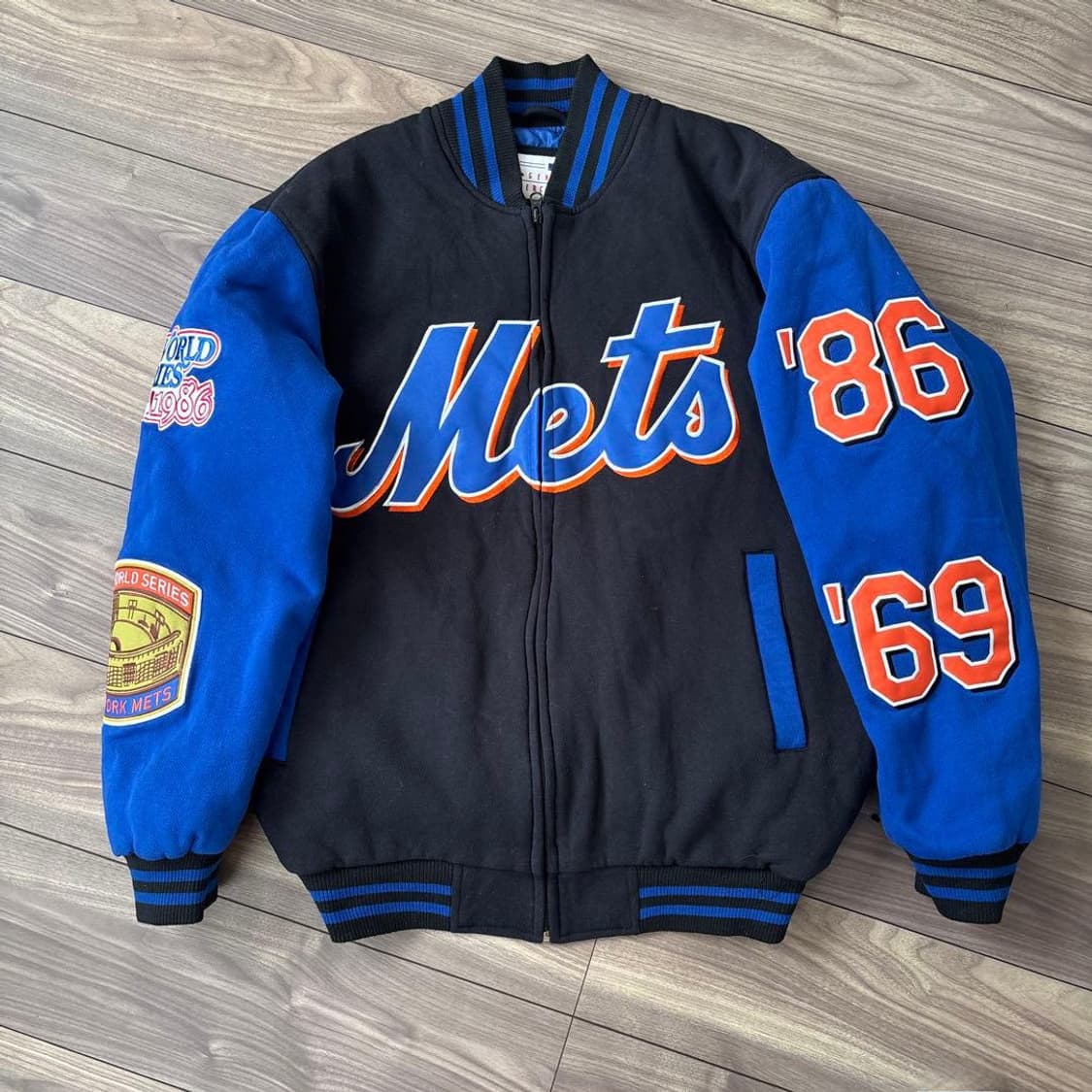 G III 뉴욕 메츠 MLB 야구 점퍼 바시티 자켓 유니폼 L 상품이미지1