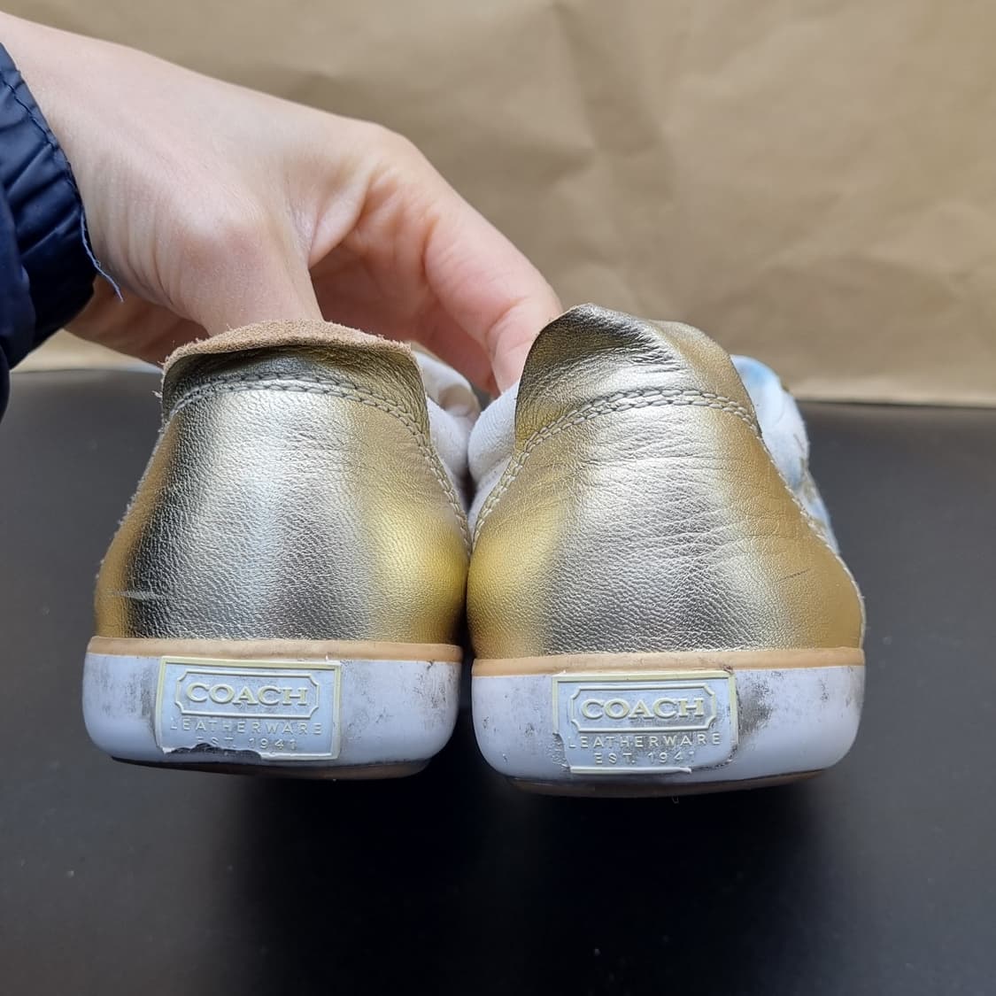코치 골드 스니커즈 245 상품이미지4