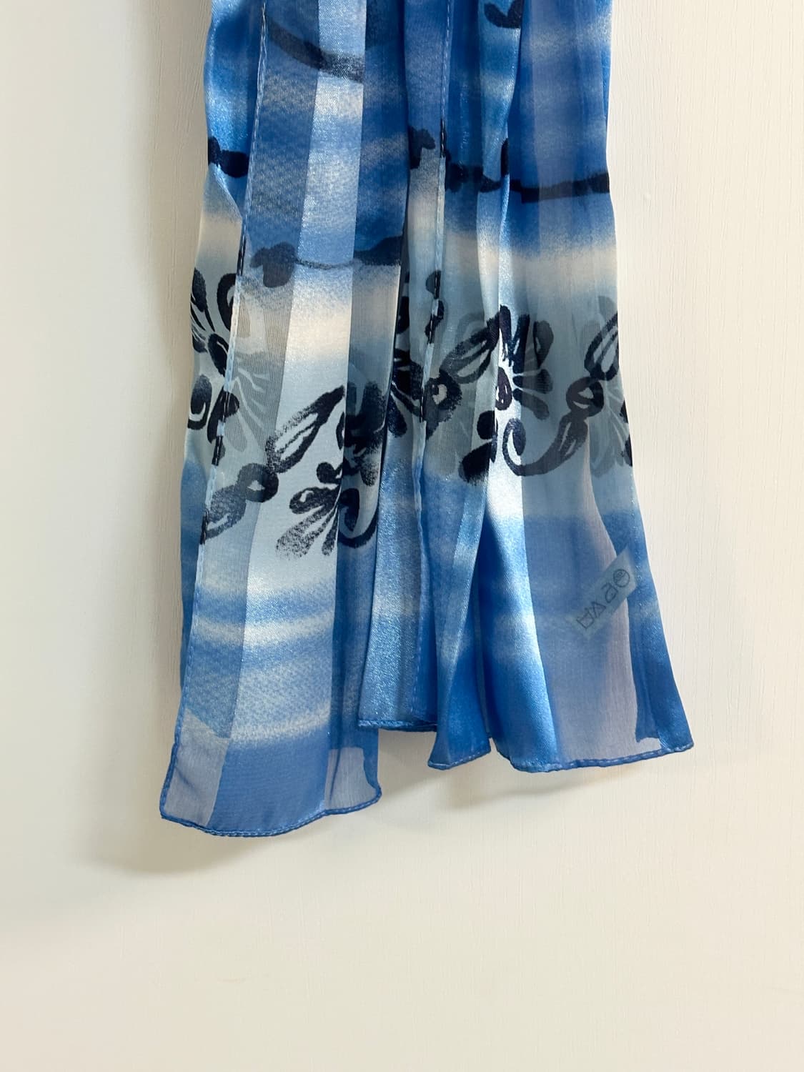 오션블루 패턴 빈티지 스카프 상품이미지3