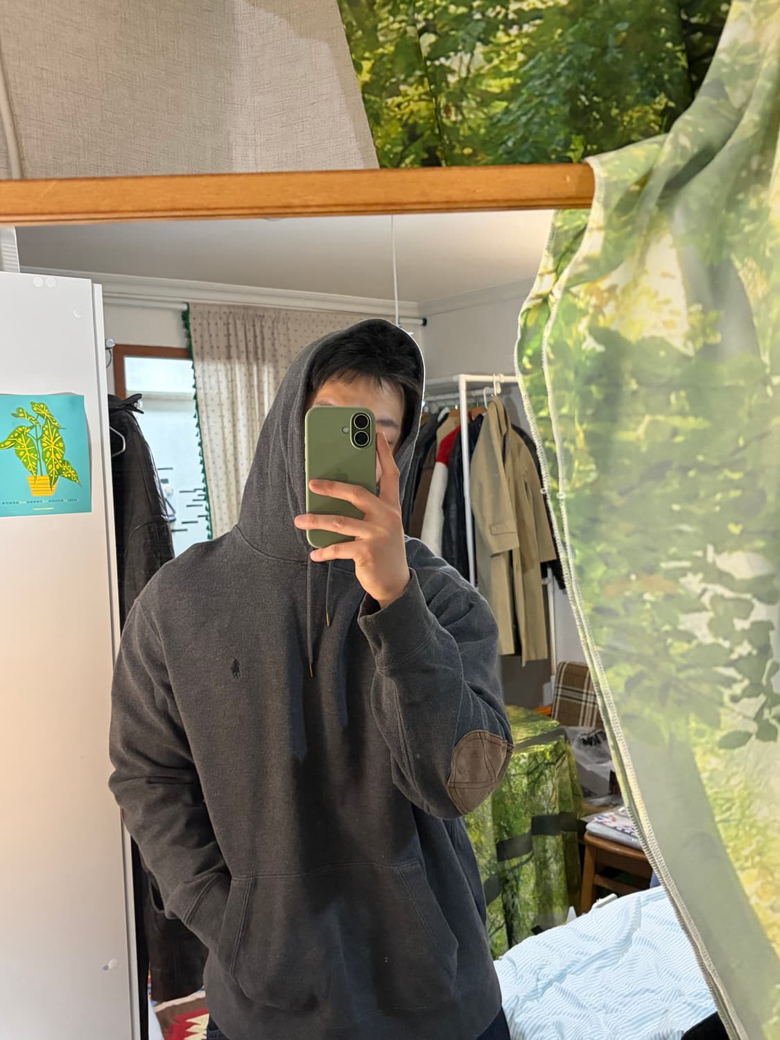 XL) 폴로 랄프로렌 엘보 패치 후드티 상품이미지8