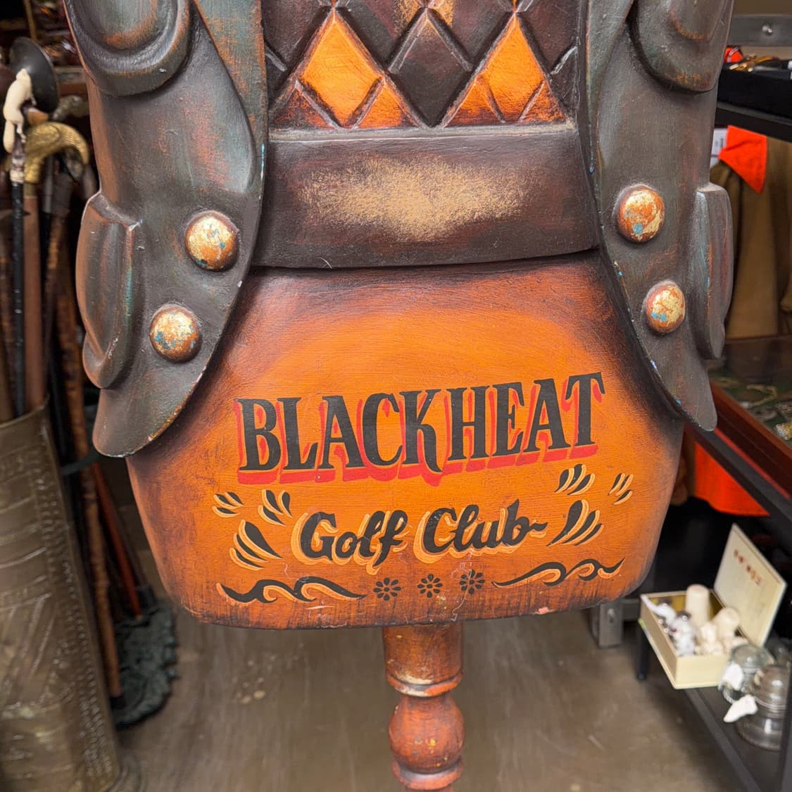 빈티지 소품 1980s 영국 골프클럽 마네킹 상품이미지5