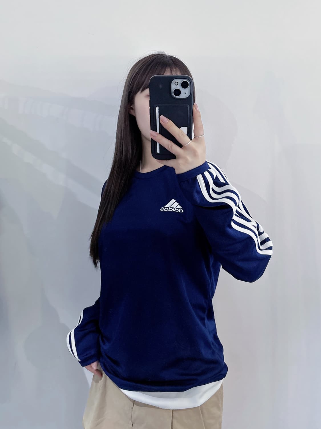 아디다스 스몰로고 삼선 트랙 롱슬리브 상품이미지2