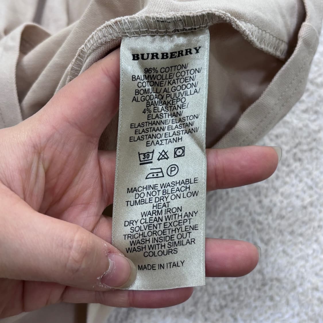 L 버버리 키즈 반팔 카라 티셔츠 0401E 상품이미지4