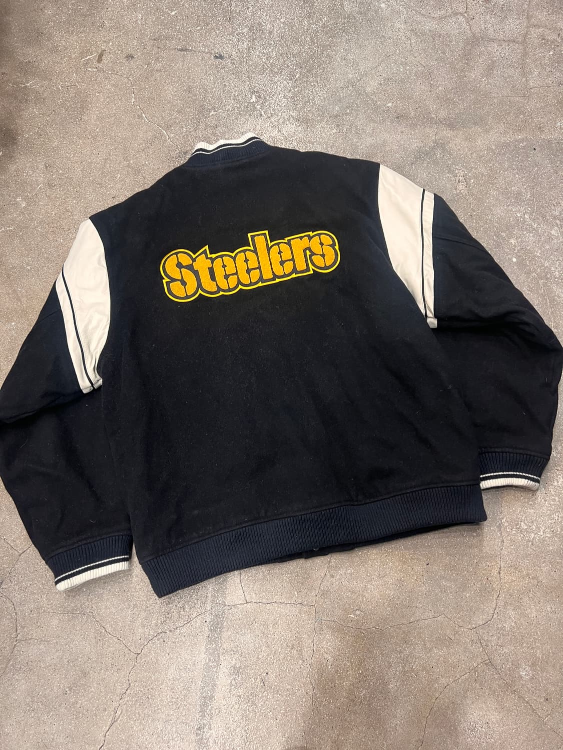 리복 NFL 피츠버그 스틸러스 레터맨 울 바시티 자켓 상품이미지2