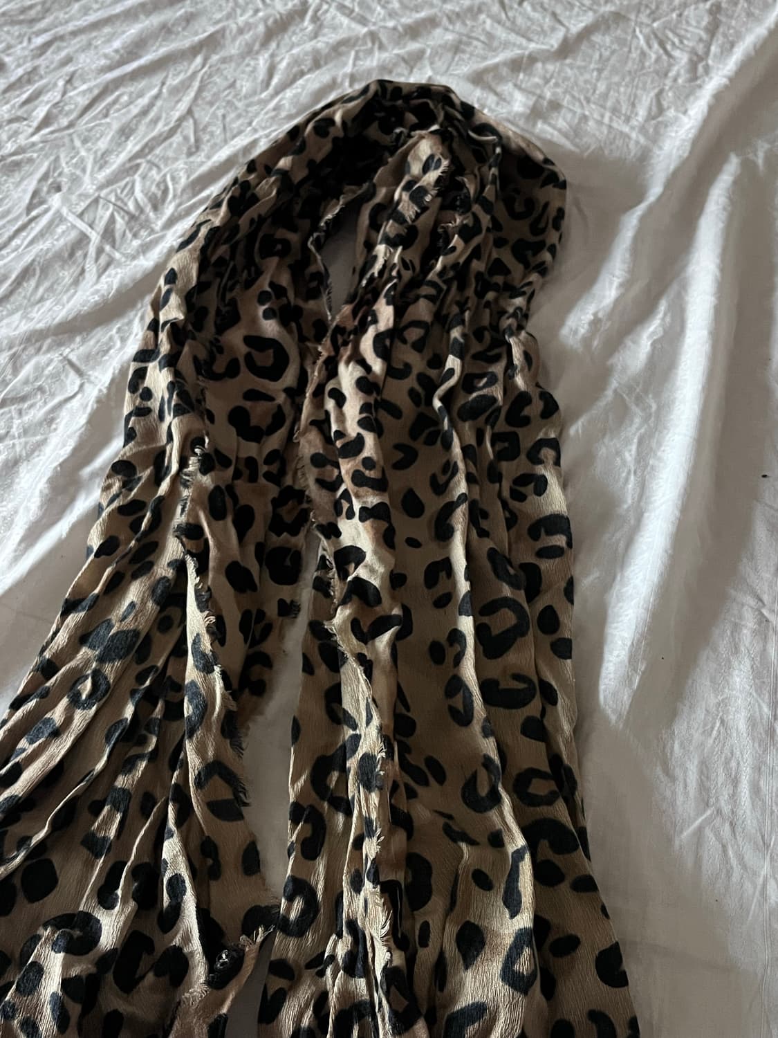 Vintage Leopard Print Scarf 상품이미지2