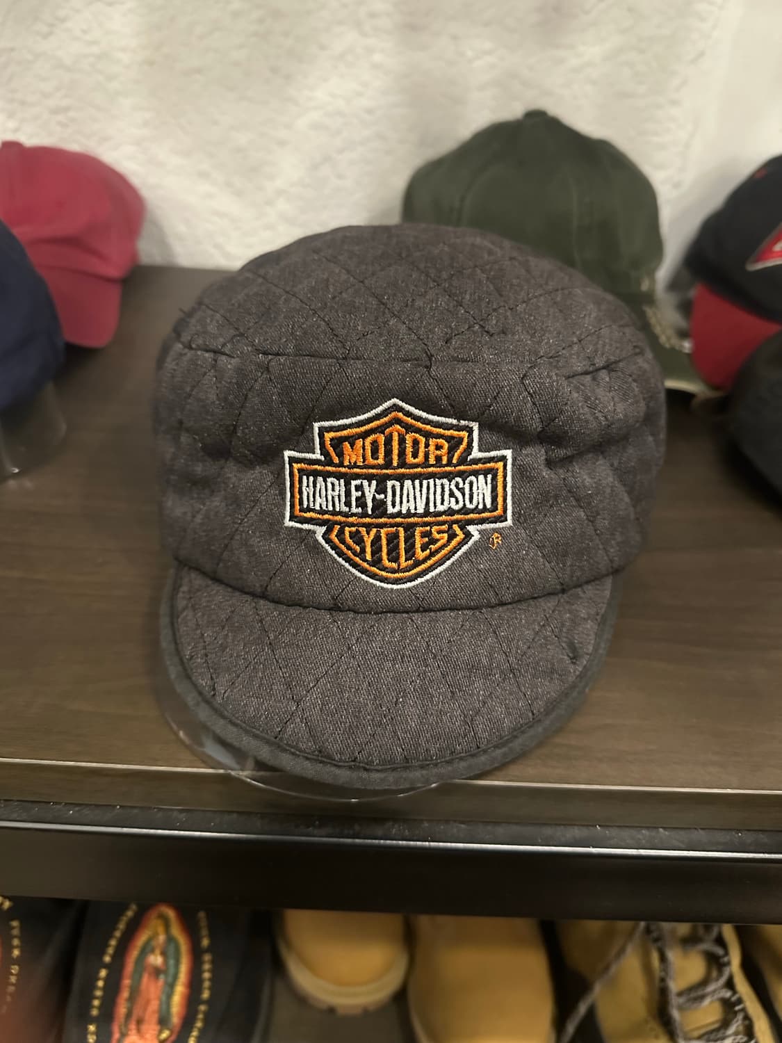 OS)할리데이비슨 퀄팅 모자 Made in usa 상품이미지1