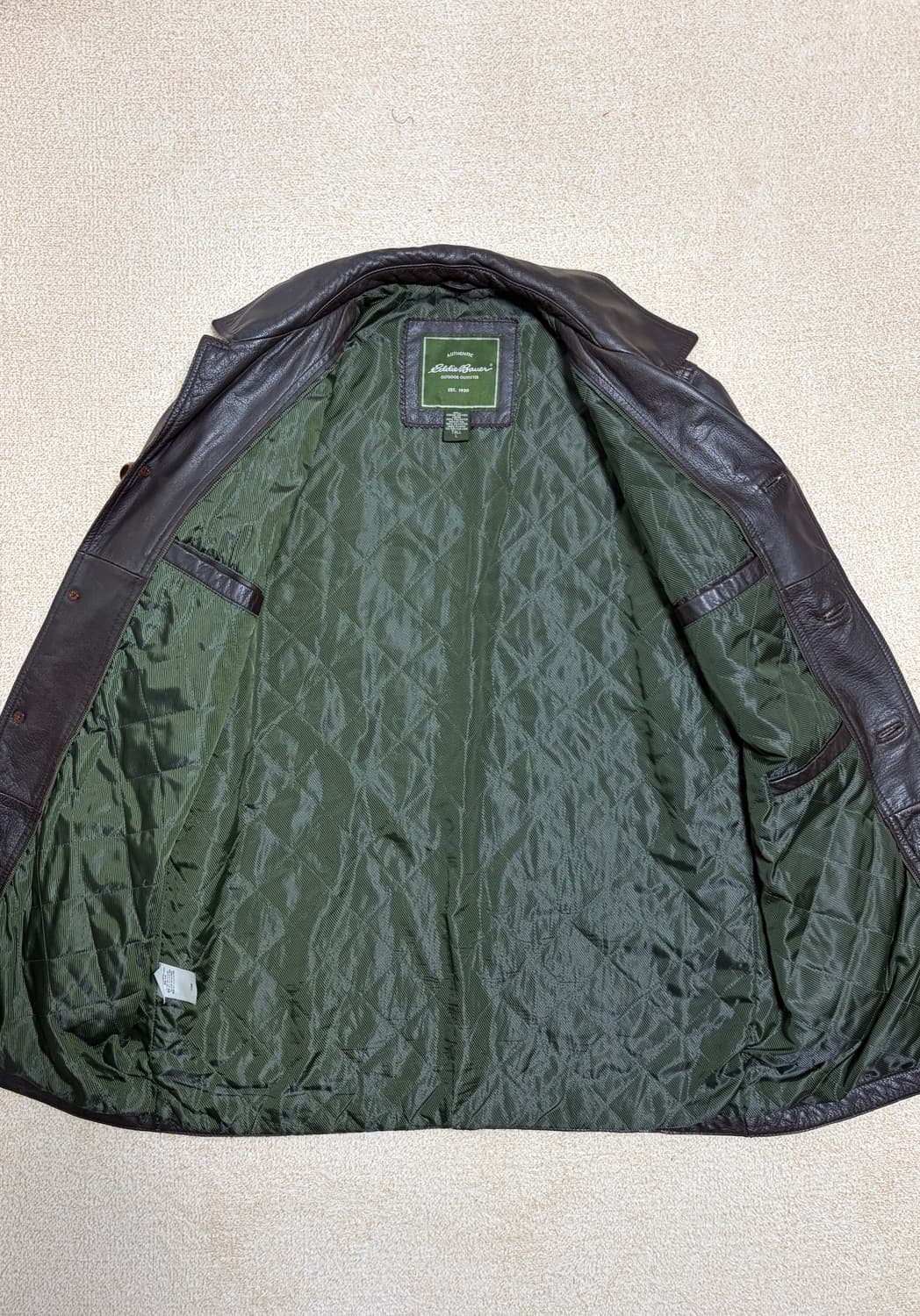 L) 에디바우어 레더 카코트 브라운 올드갭 카코트 상품이미지7