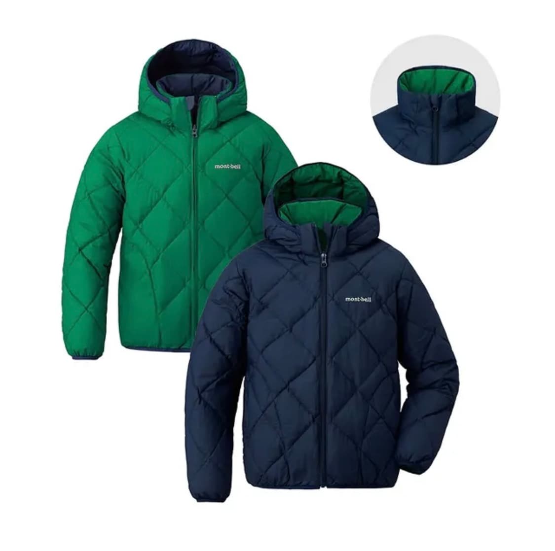 몽벨 리버시블 다운파카 키즈 160 상품이미지1