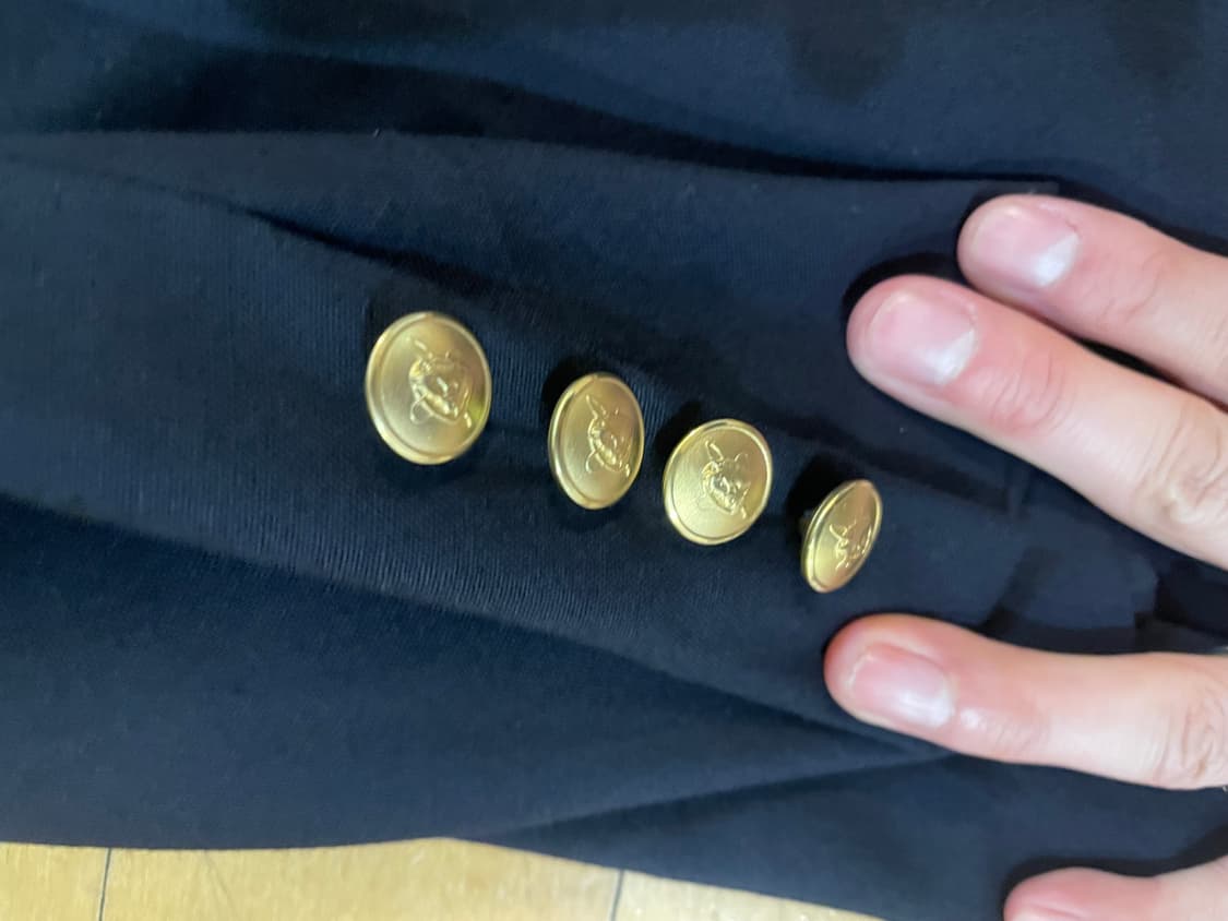 피오 폴로 블레이져 피크드라펠 블레이져 금장 상품이미지6