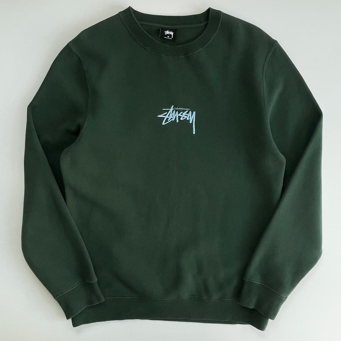 Stussy 스투시 딥그린 센터스탁 맨투맨 상품이미지2