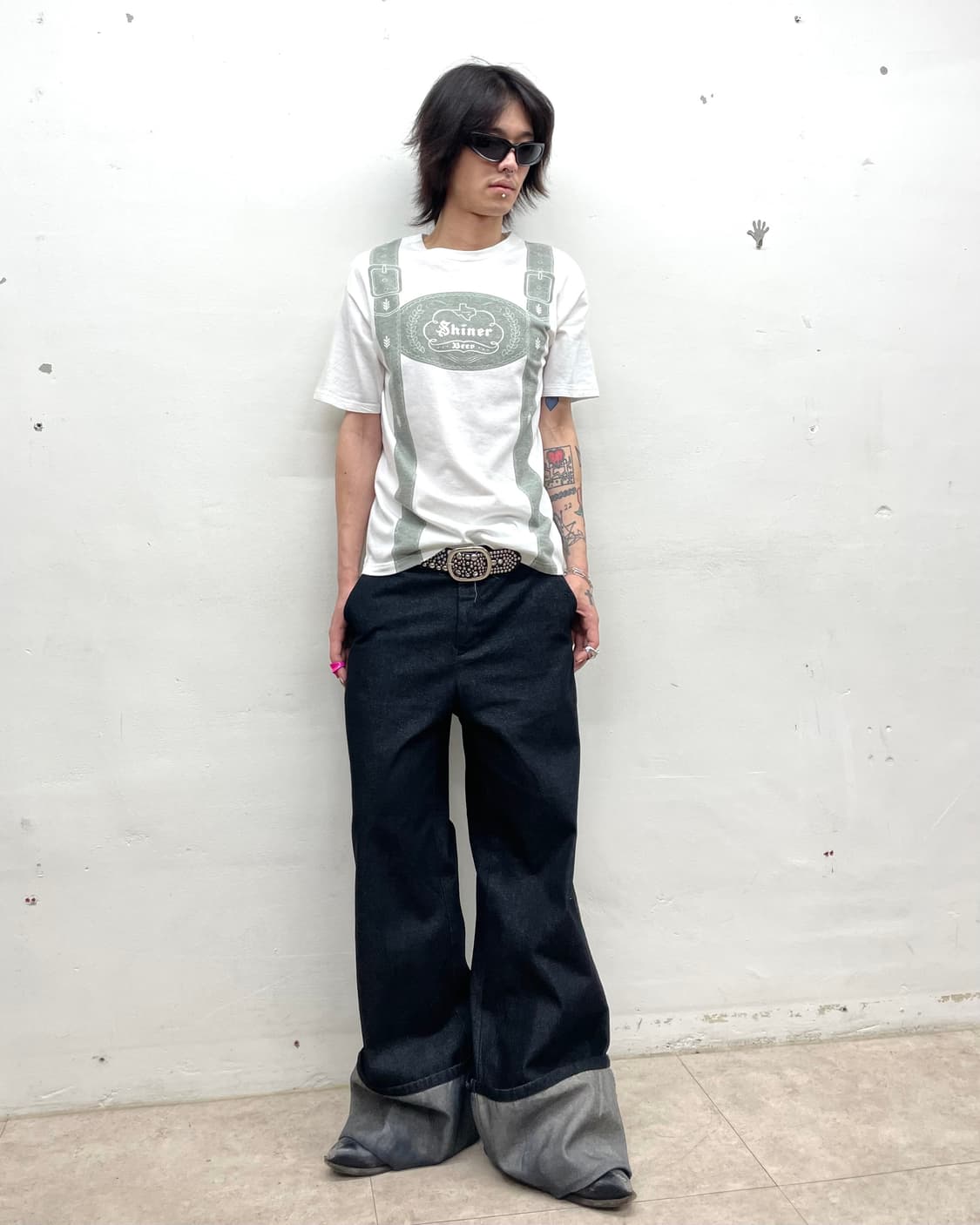 Suspender Belt Printed T-Shirt  상품이미지7