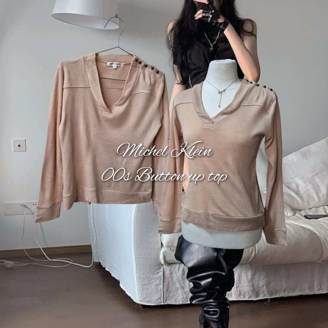 Michel Klein 00s Button up top 상품이미지1