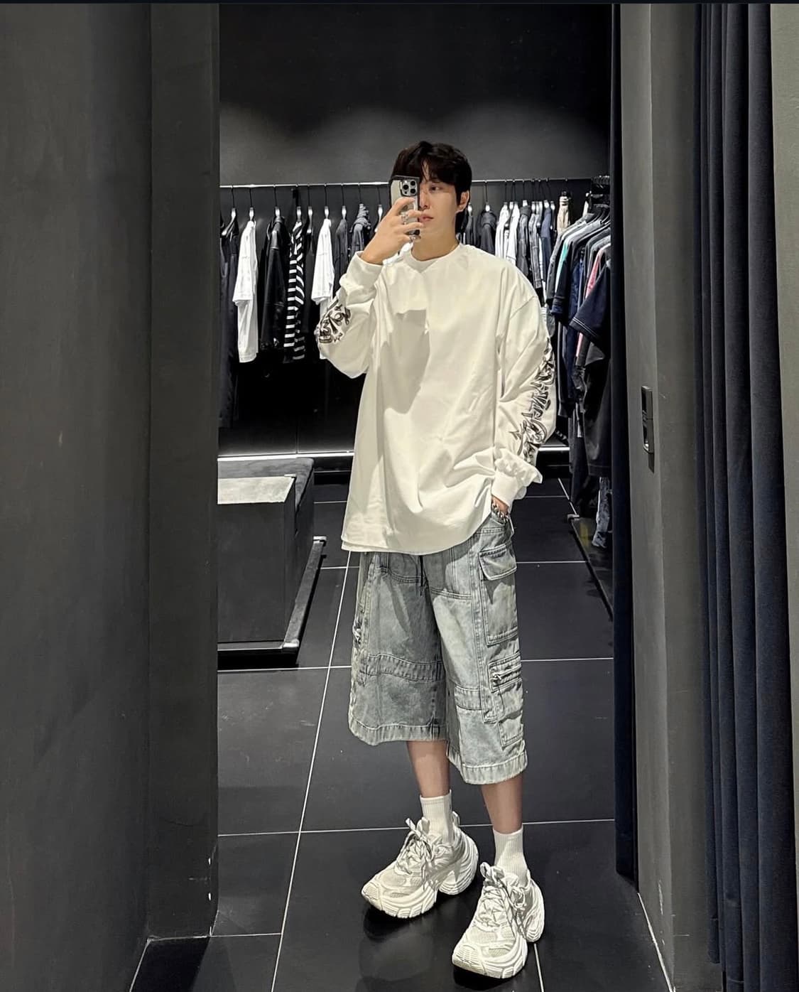 25fw 준지 데님 카고 버뮤다팬츠 46 상품이미지3