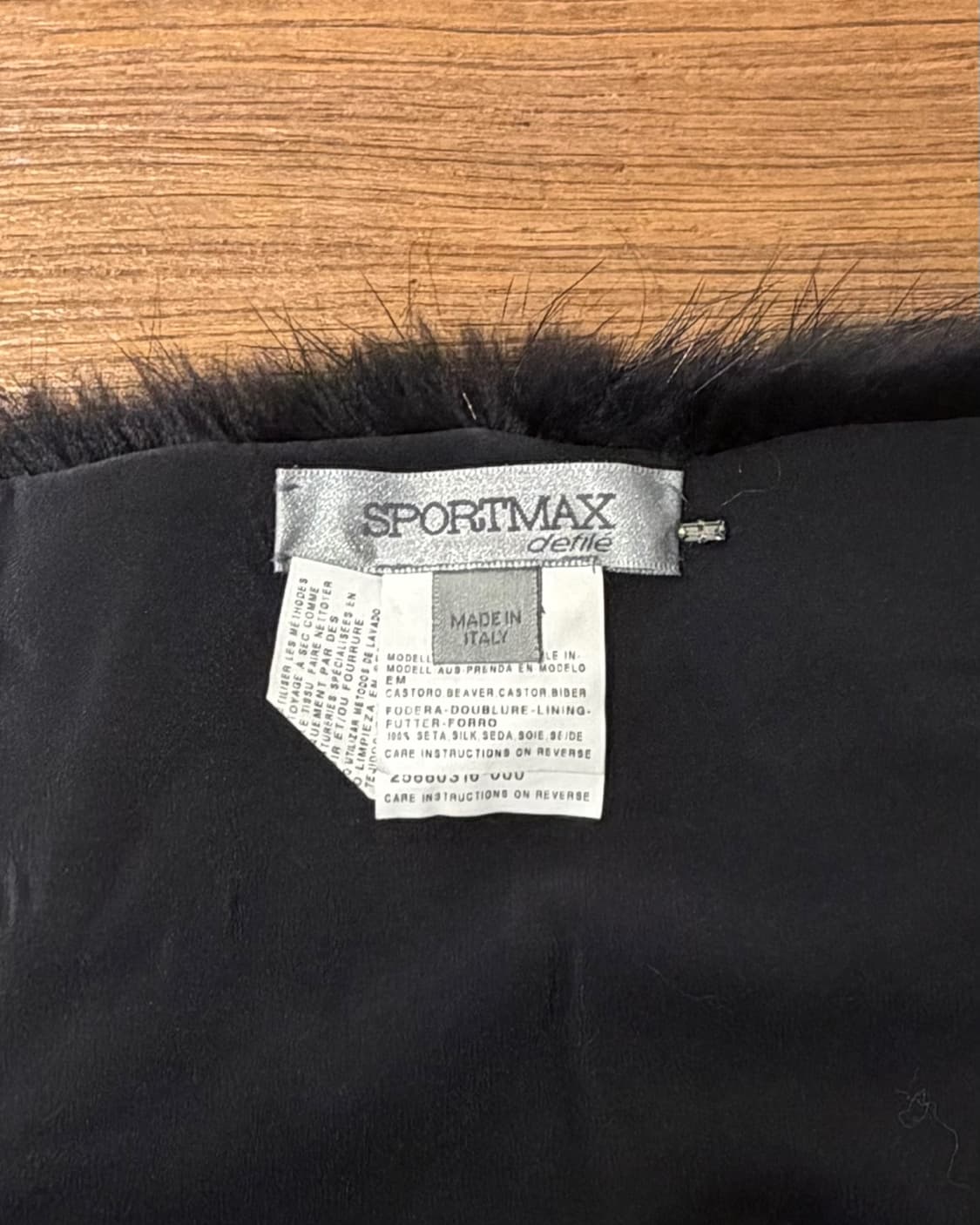 스포츠맥스 블랙 퍼 머플러  상품이미지5