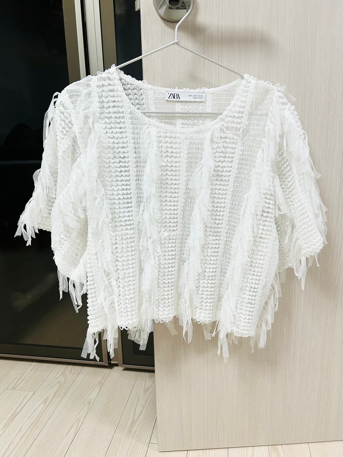 자라 깃털 반팔 탑 상품이미지1