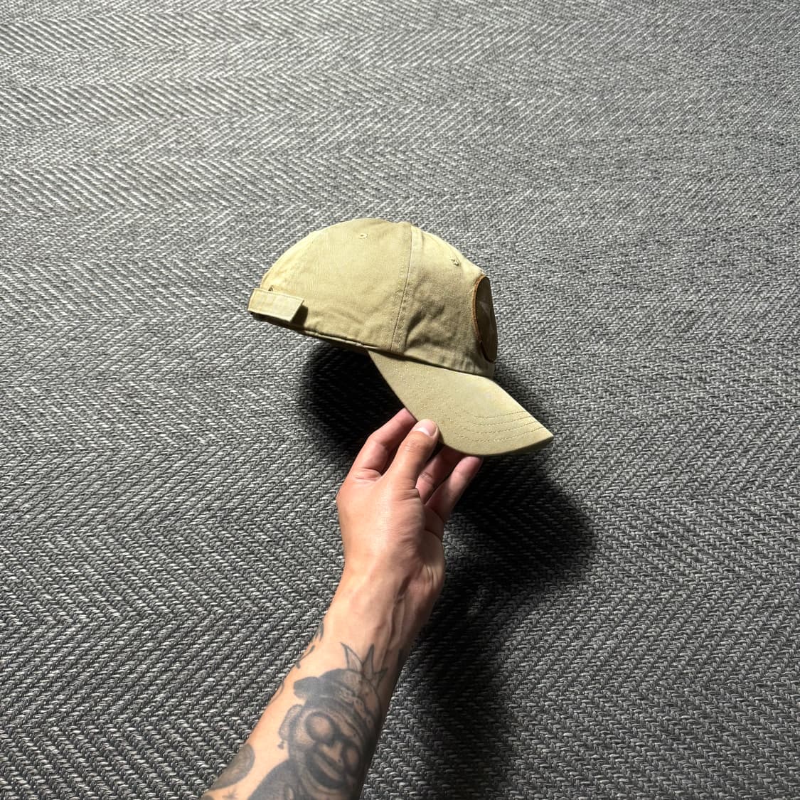 00s 랄프로렌 폴로진스 밀리터리 베이지 볼캡 모자 상품이미지3