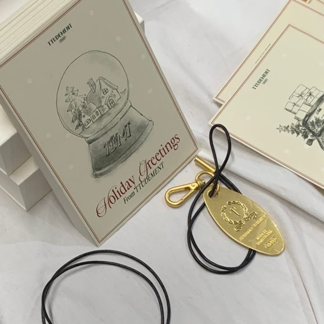 [새상품] 튜드먼트 메탈 키 참 골드 상품이미지3