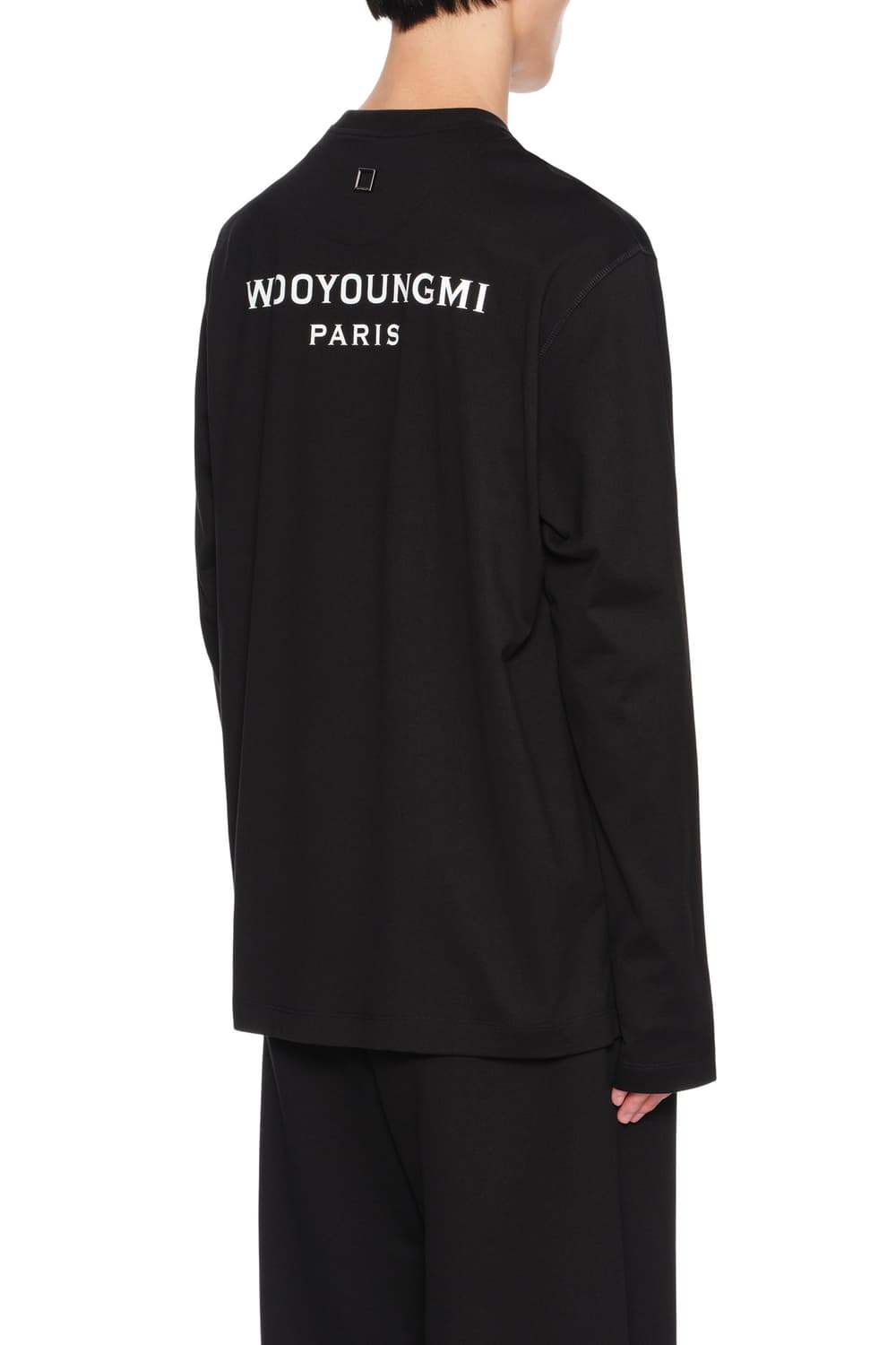 우영미 블랙 백로고 롱슬리브 티셔츠 상품이미지7