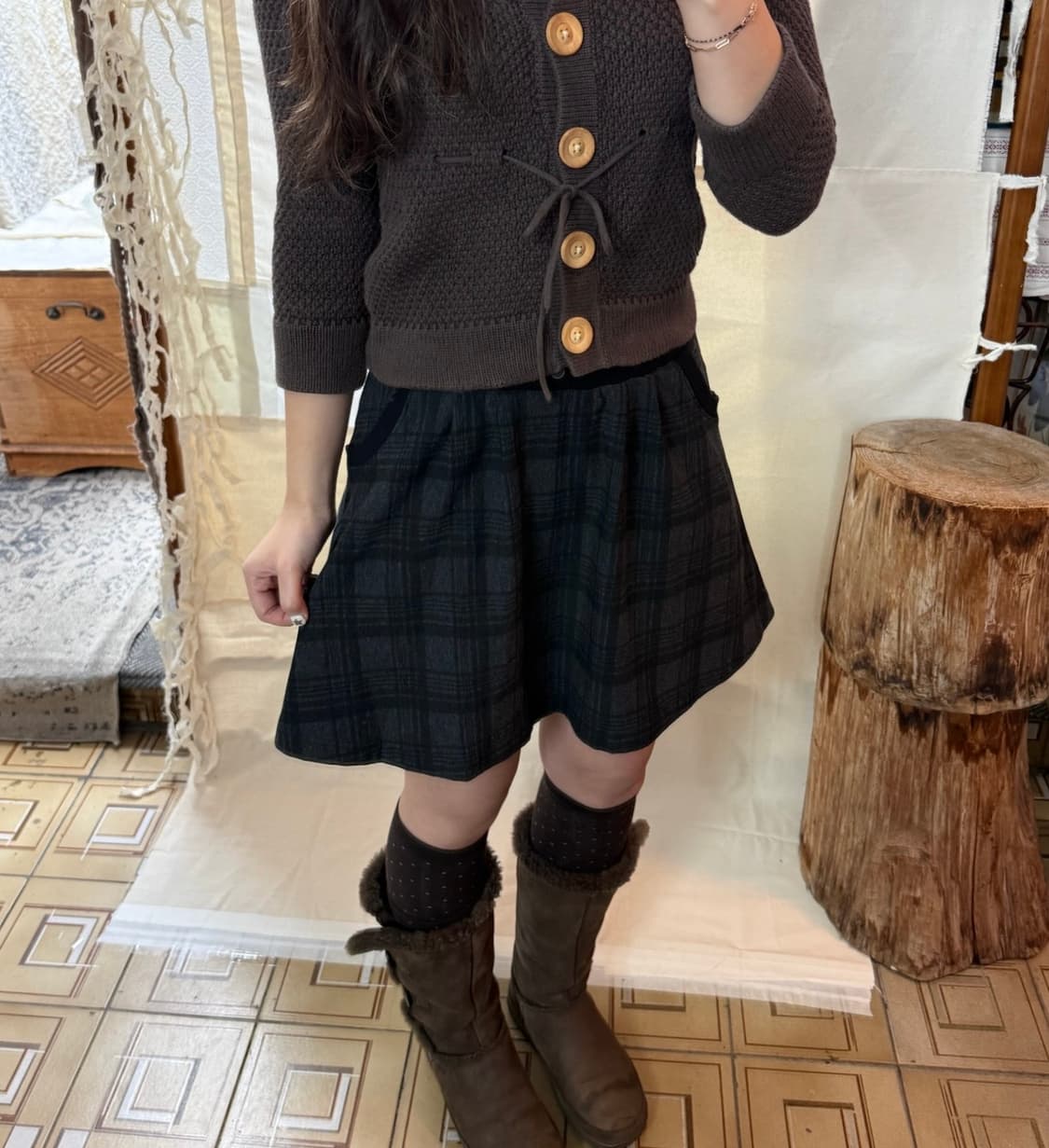 check skirt 상품이미지5