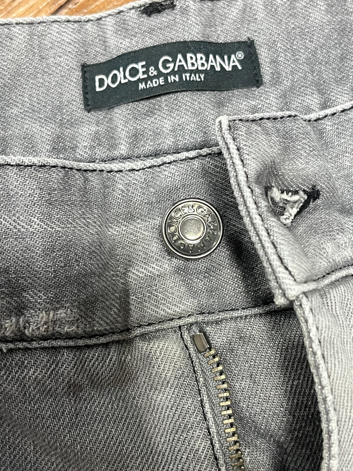 Dolce & Gabbana 디스트로이드 데님 진 워싱 그레이 상품이미지6