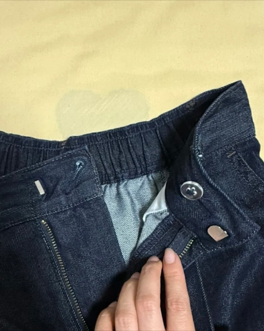 GU 데님 와이드 팬츠 S 상품이미지3