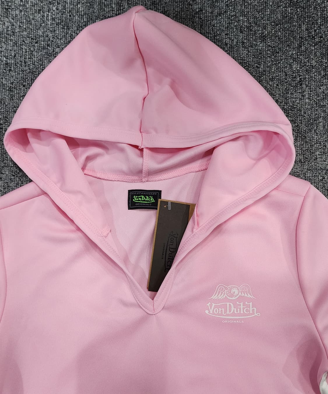 Von Dutch 본더치 Y2K 핑크 후드 트레이닝 셋업 셋트 상품이미지4