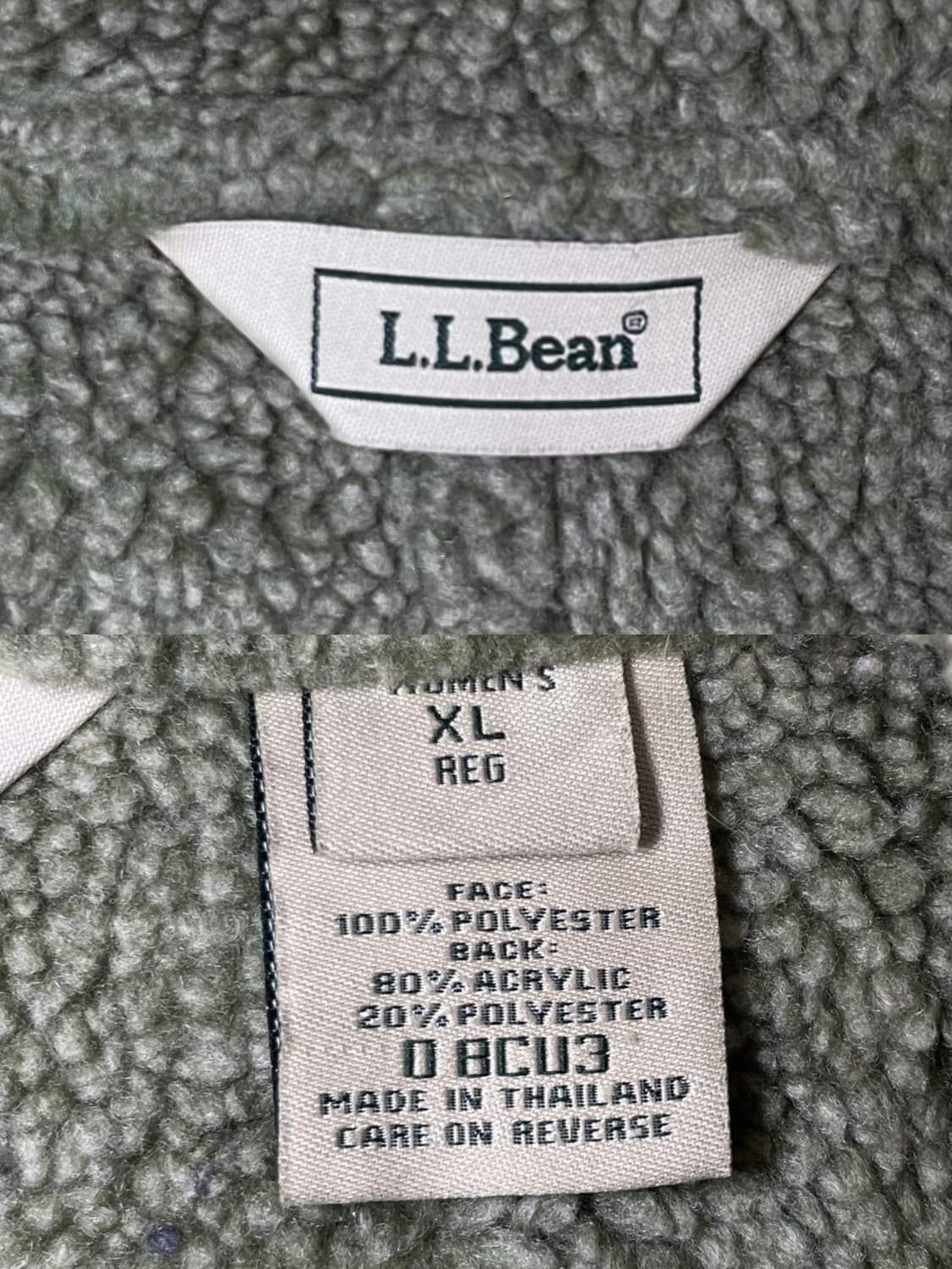 (빈티지)LL Bean 엘엘빈 베스트 퍼 트리밍 셰르파 무스탕 베스트 상품이미지3