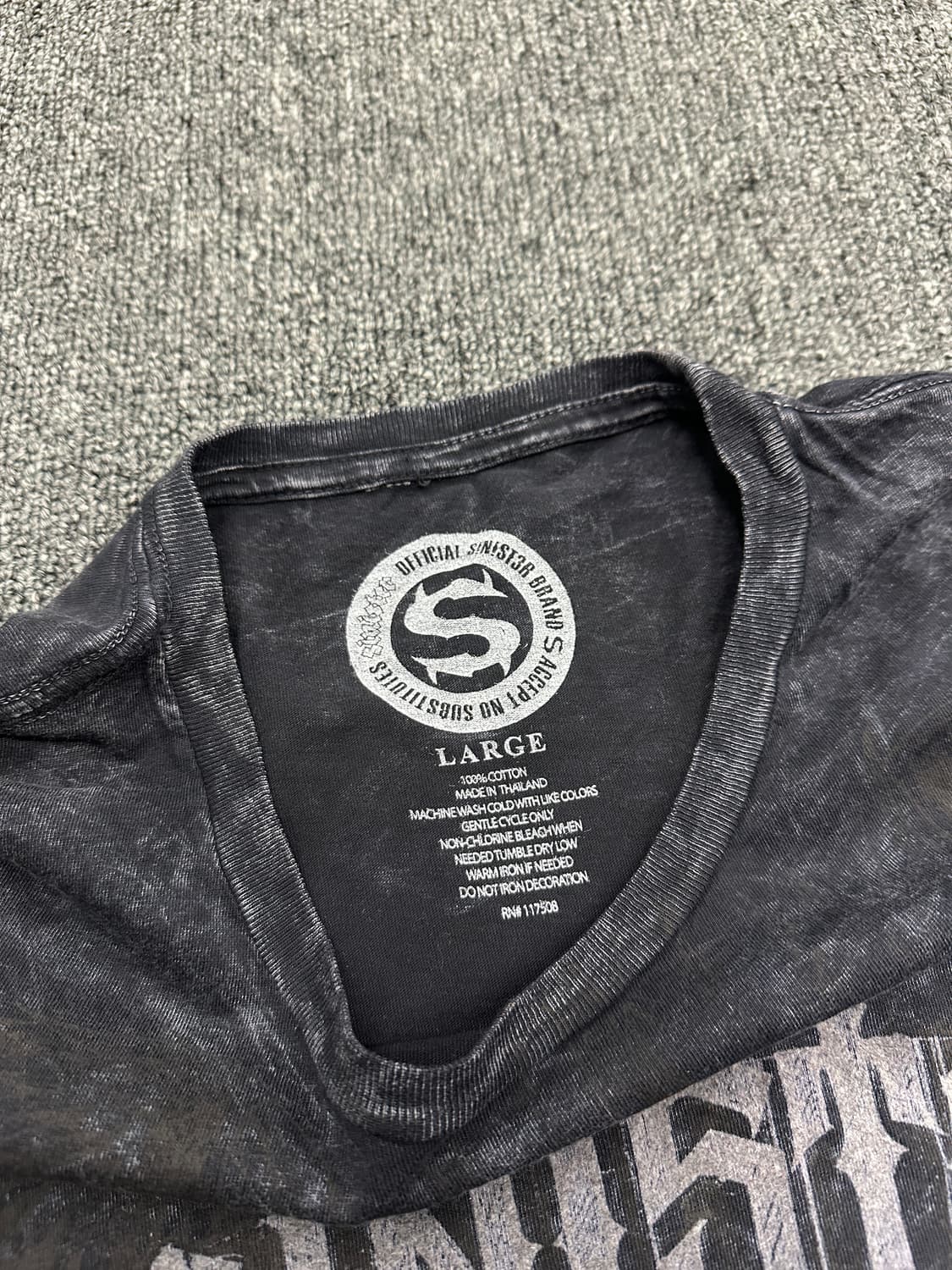 L) SINISTER 빈티지 그런지 반팔티셔츠 상품이미지4