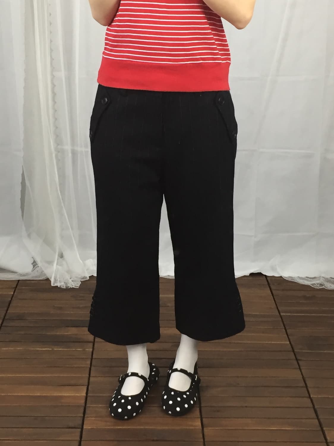 'RENAULT' Wool Check Crop Pants 상품이미지4