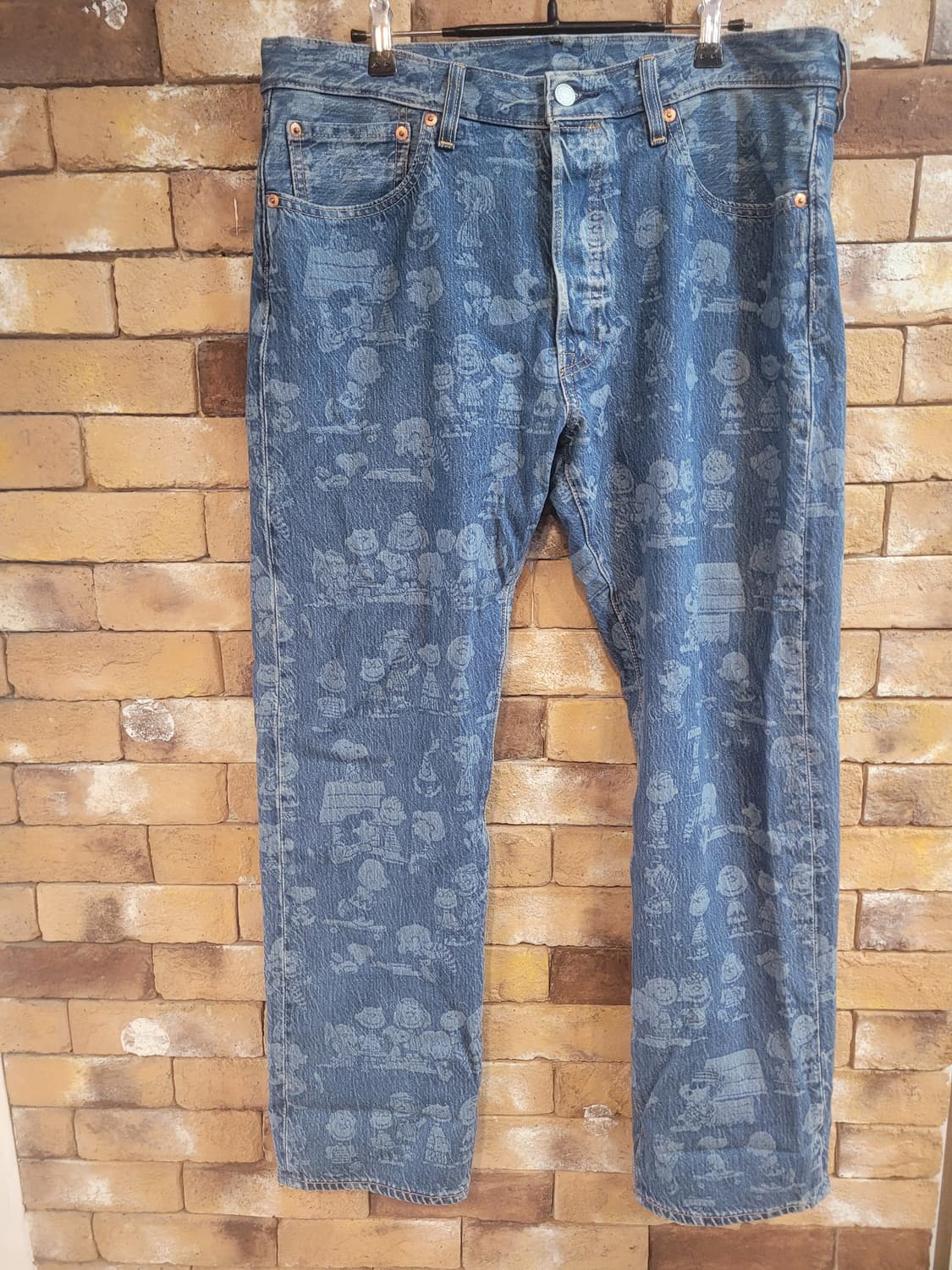 리바이스 스누피 콜라보 501 청바지 W34 상품이미지1